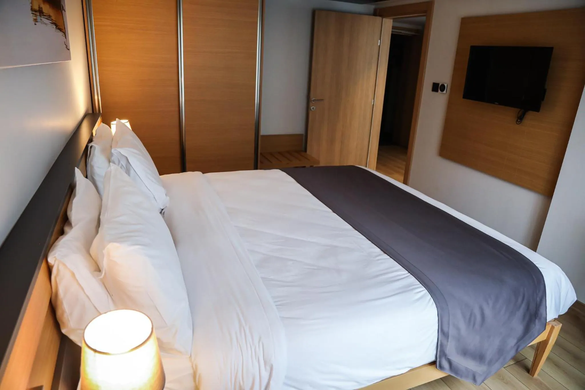 Bed in Şehrar Suite Hotel