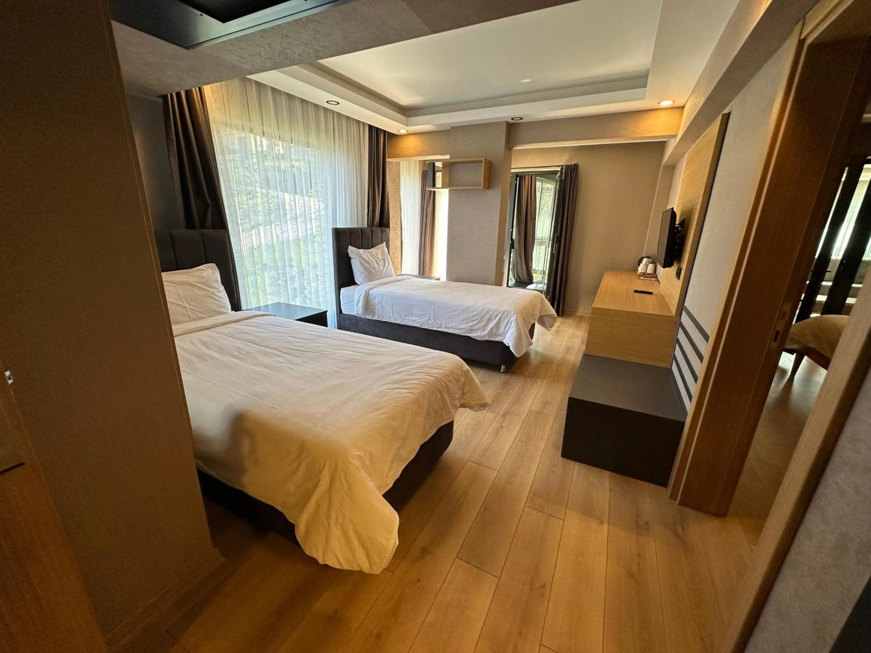 Bed in Şehrar Suite Hotel