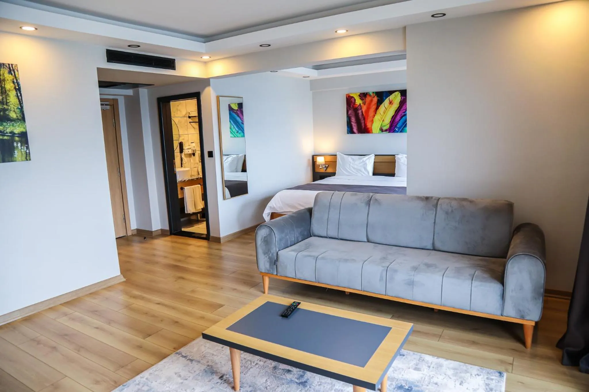 Bed in Şehrar Suite Hotel