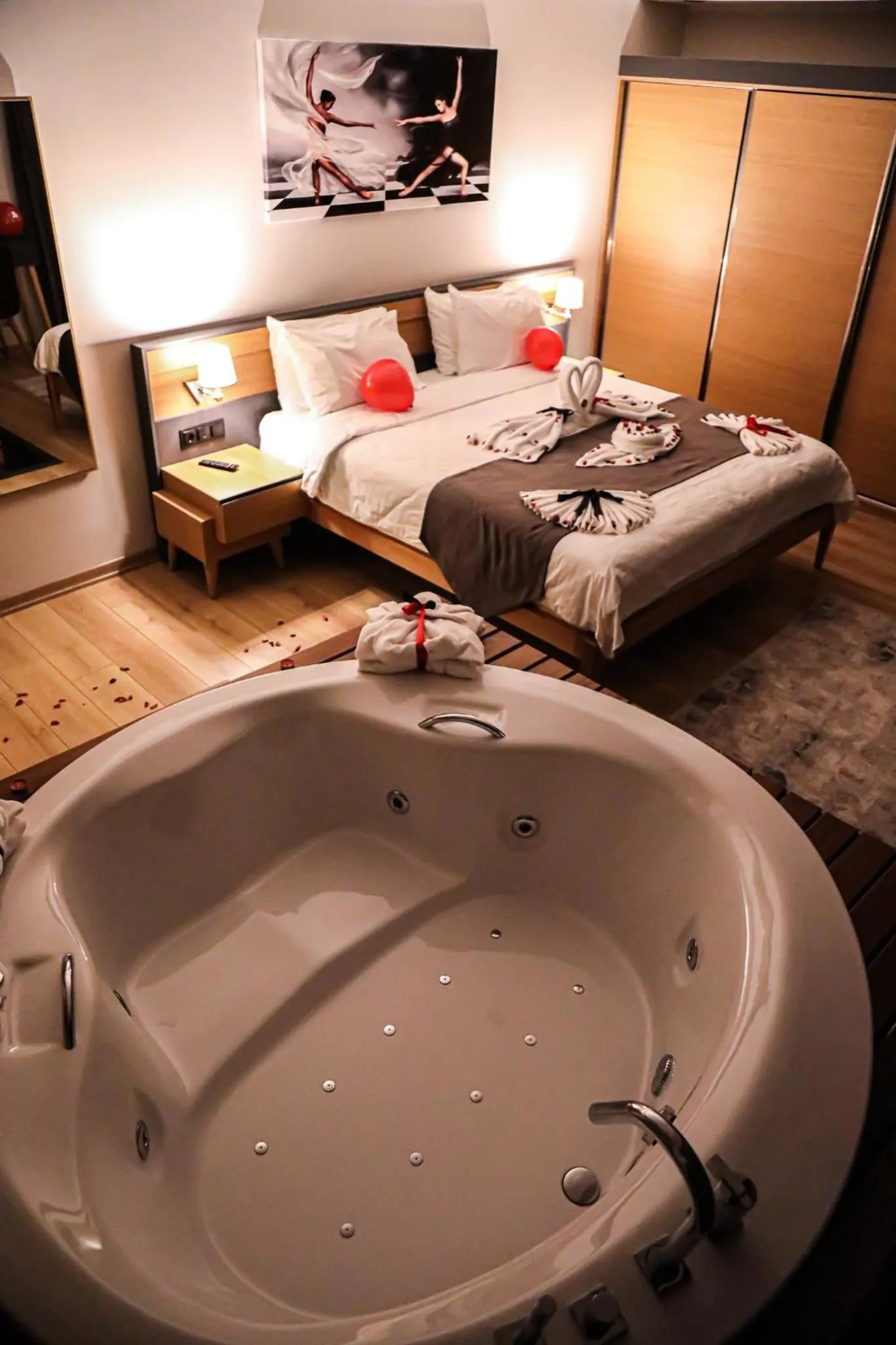 Bed in Şehrar Suite Hotel