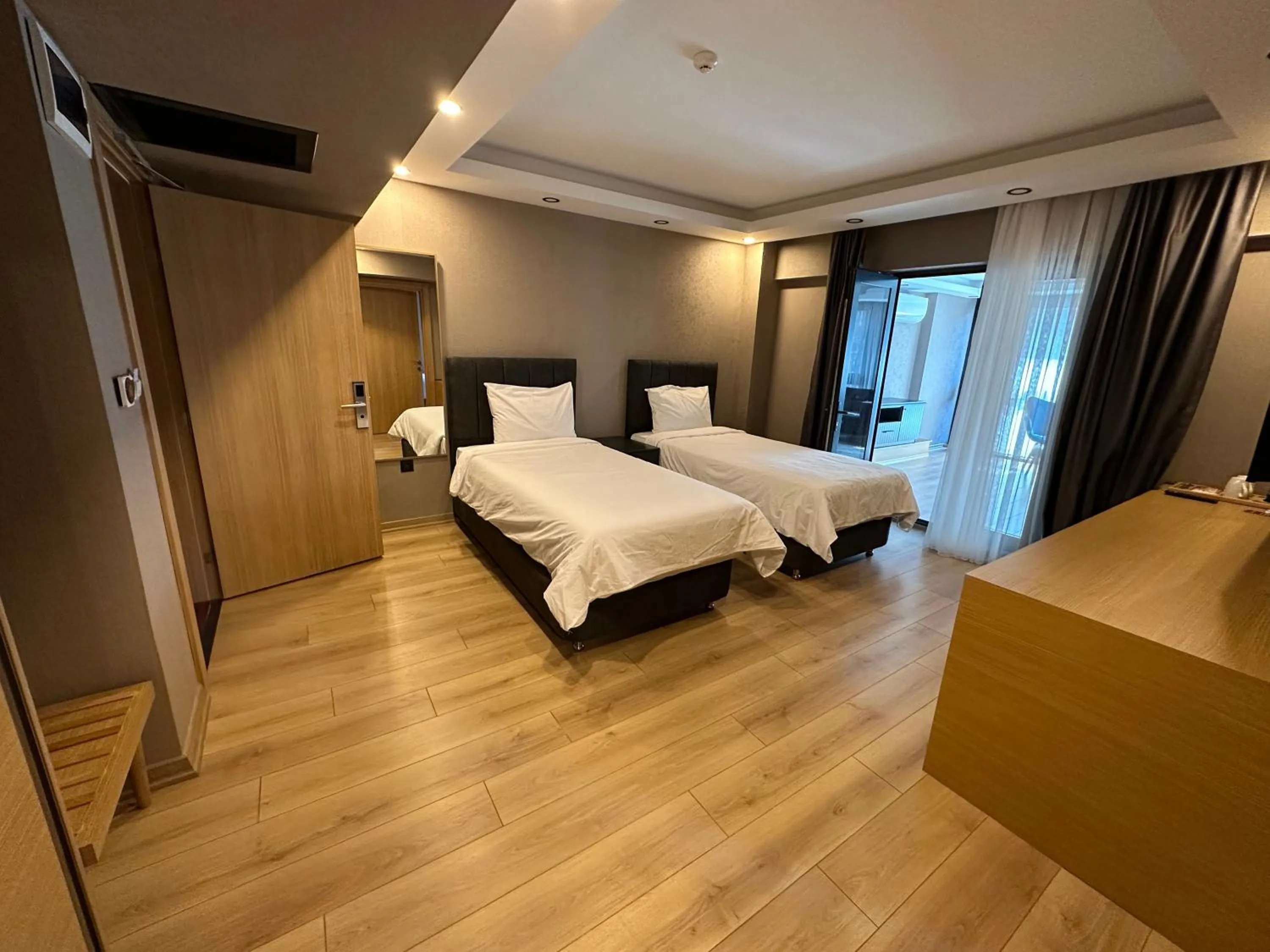 Bed in Şehrar Suite Hotel