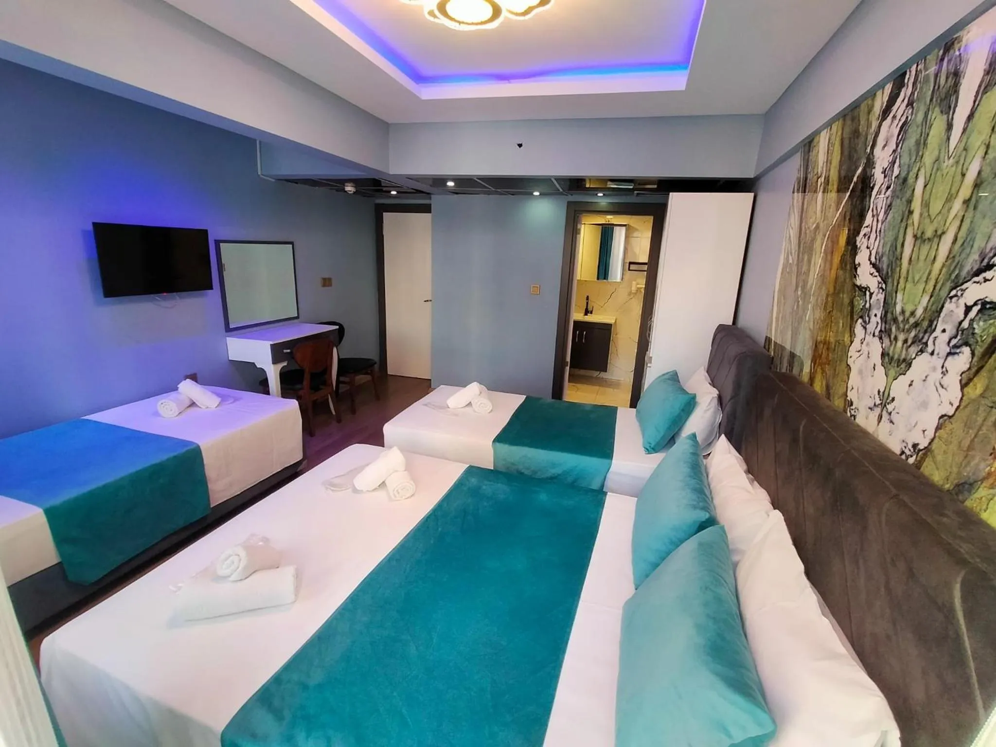 Bed in Bona Sera Hotel