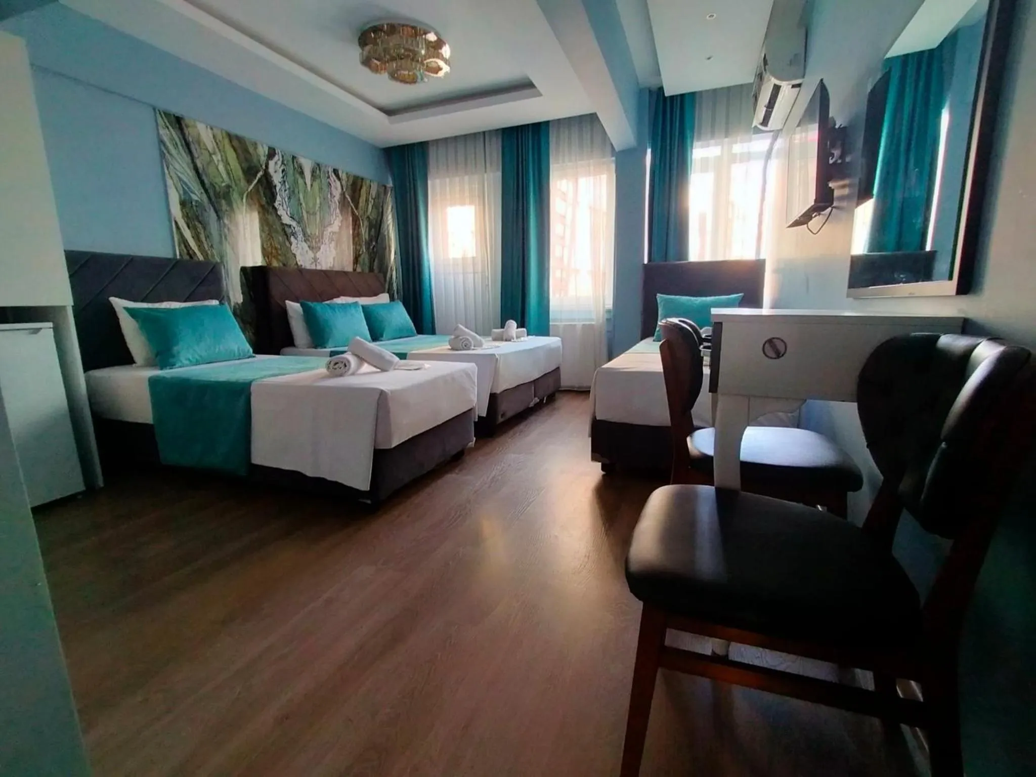 Bed in Bona Sera Hotel