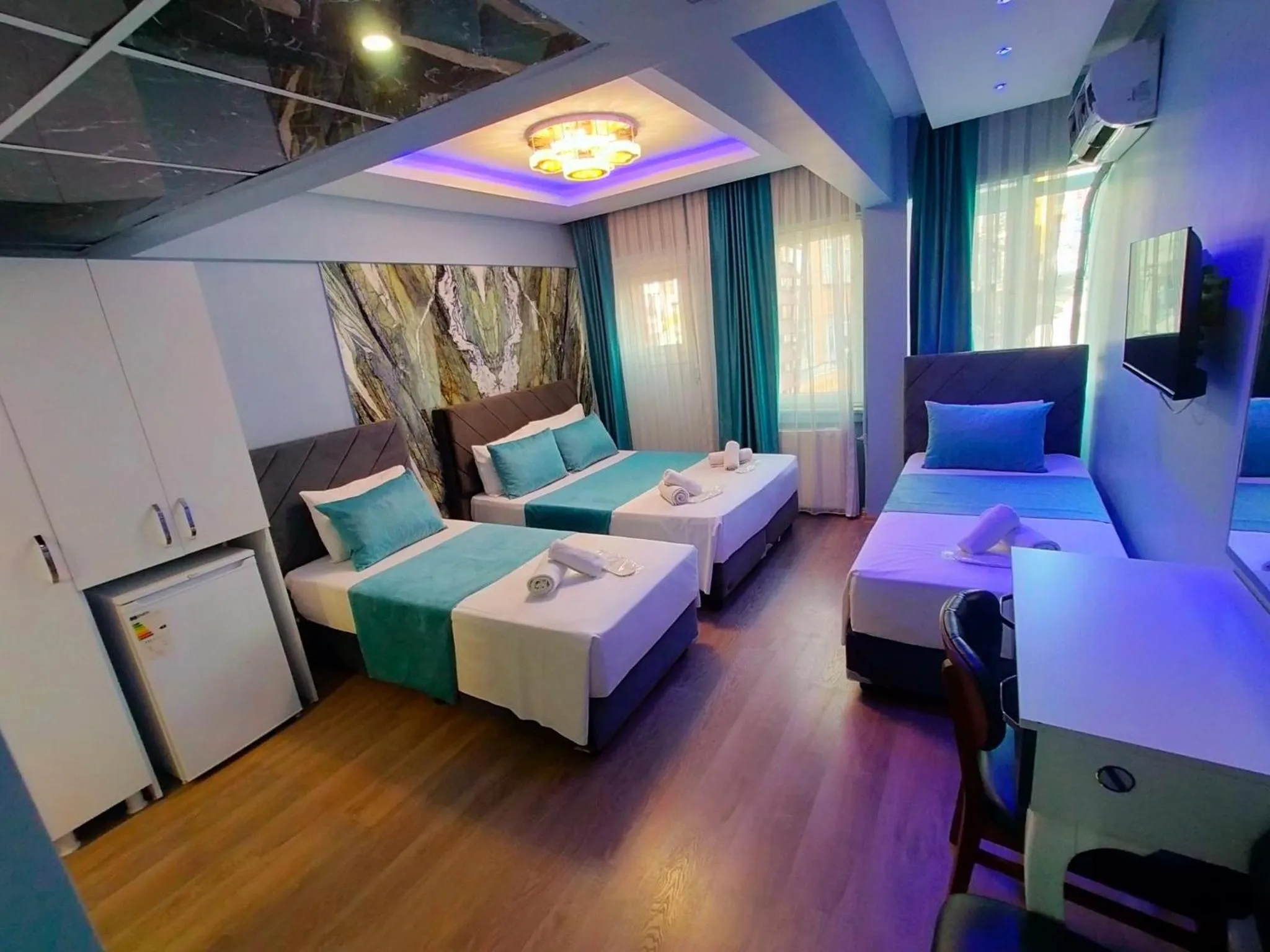 Bed in Bona Sera Hotel