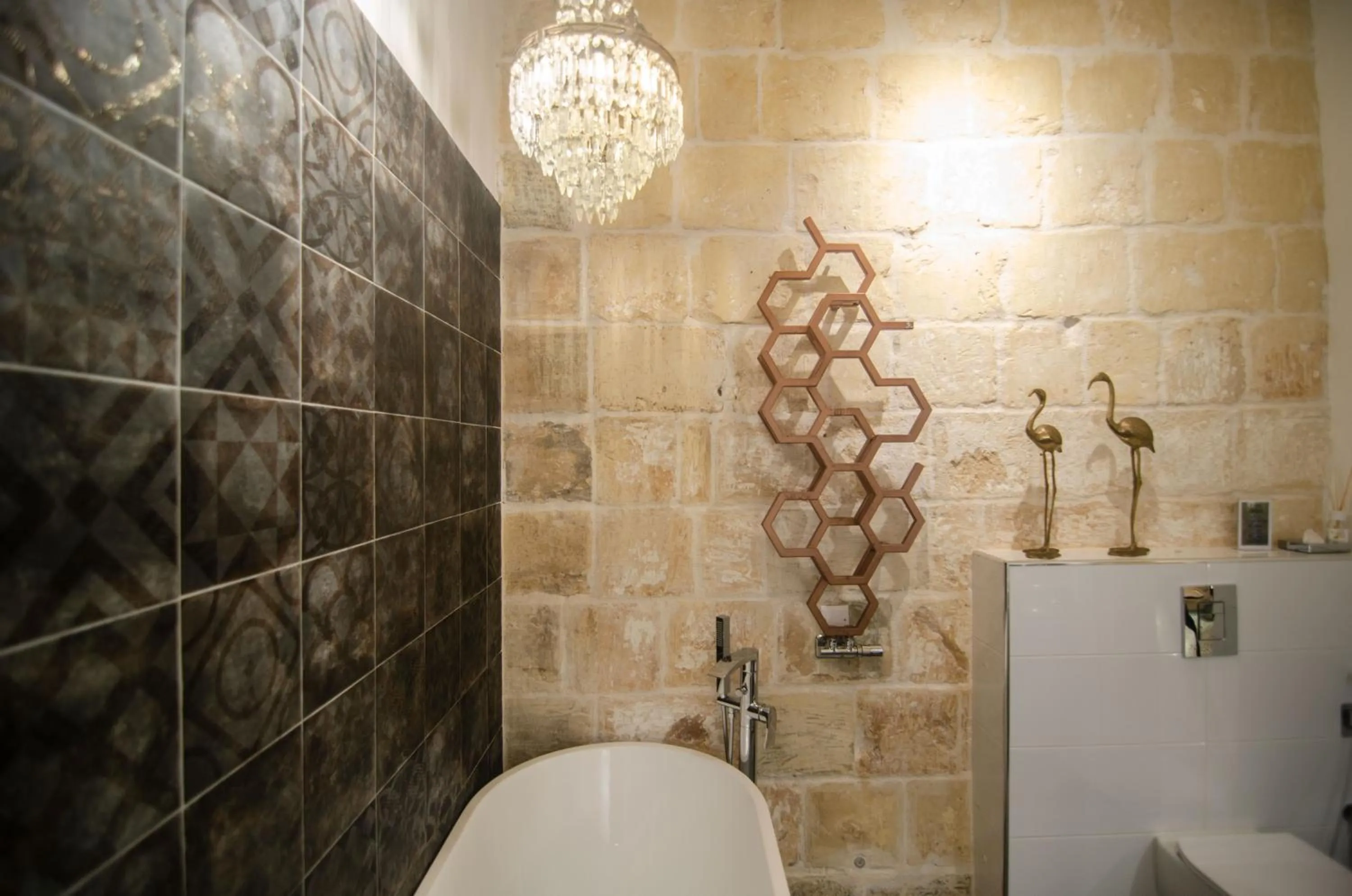 Bathroom in Senglea Suites