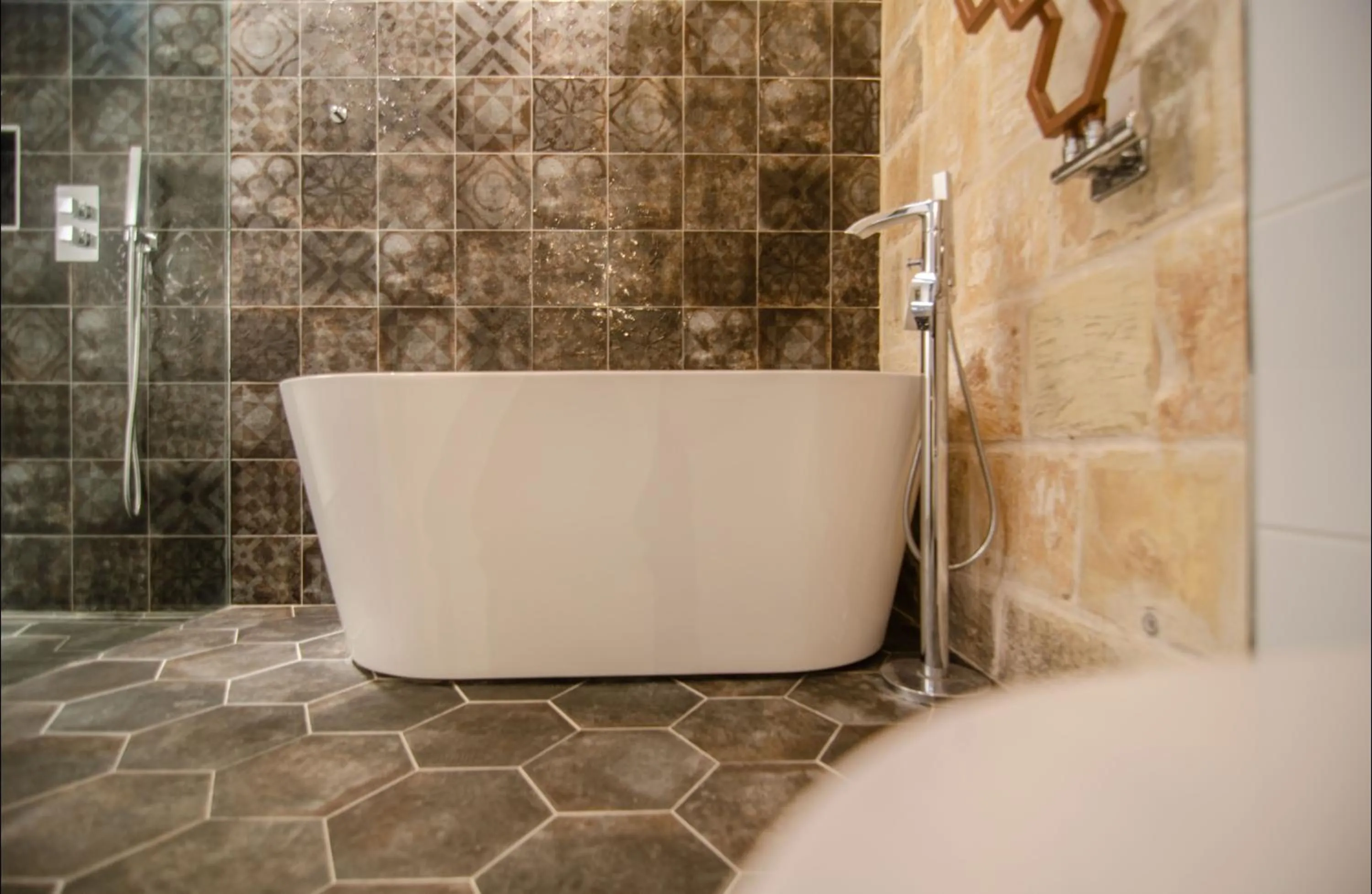 Shower in Senglea Suites