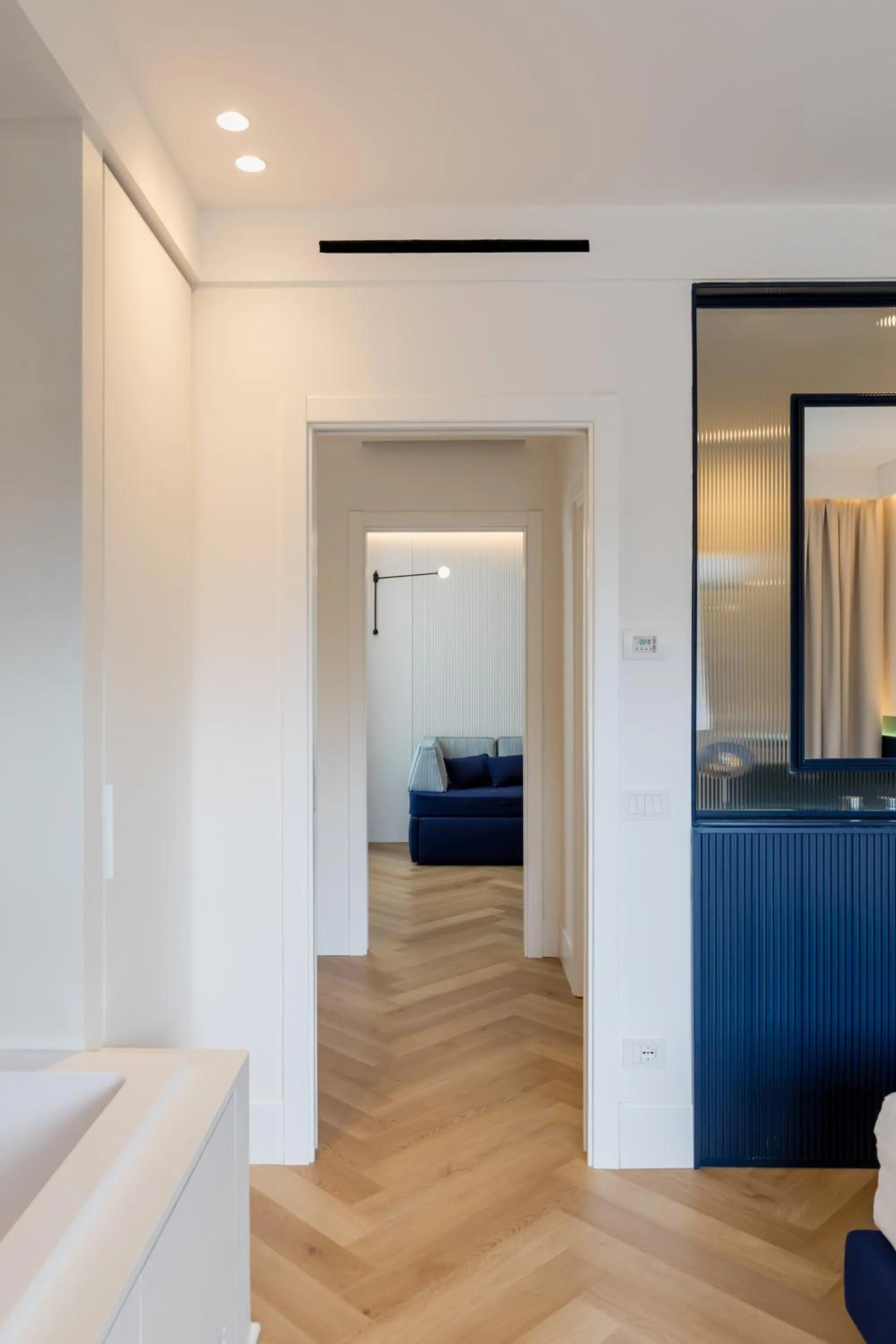 Bed in Grand Hotel Cesare Augusto