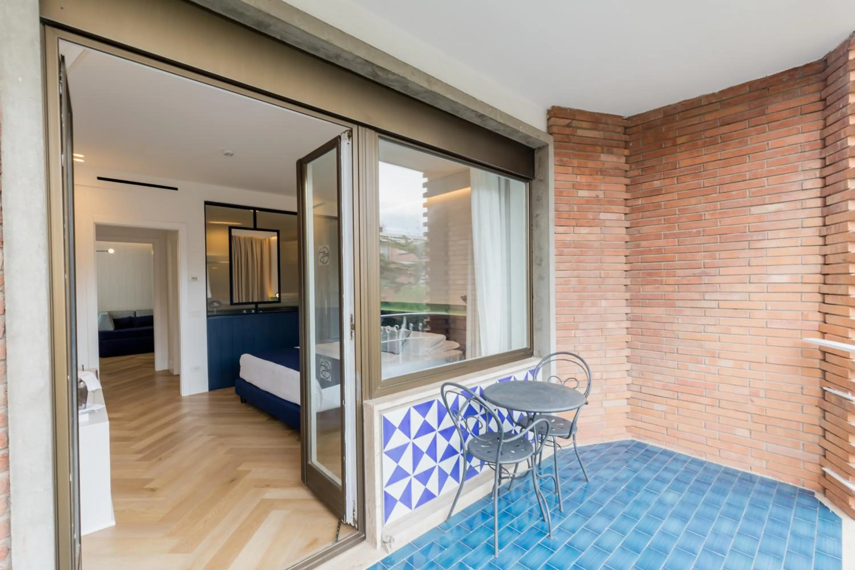 Bed in Grand Hotel Cesare Augusto