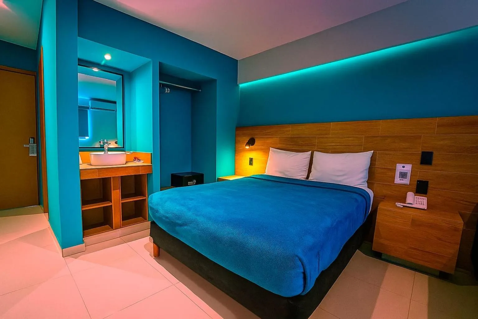 Bed in Hotel Kavia Mazatlán