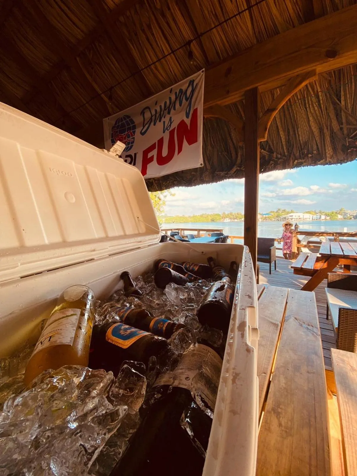 Food and drinks in Hotel and Dive Center Roatan Yacht Club