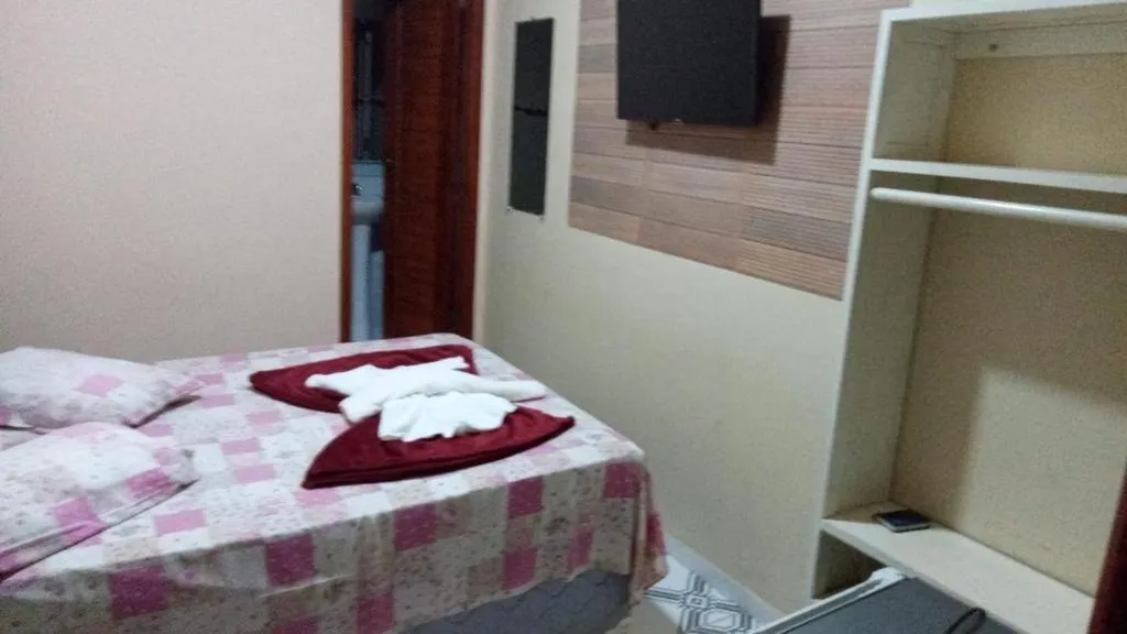 Bed in Hotel Pousada Paraíso Tropical