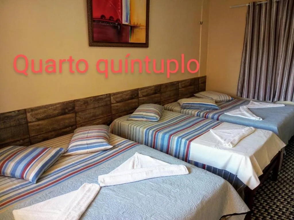 Bed in Hotel Pousada Paraíso Tropical