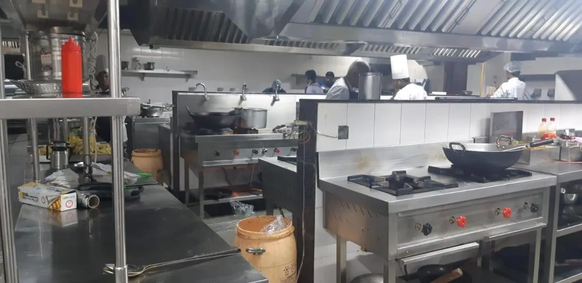 Kitchen or kitchenette in Grand Geet Hotels