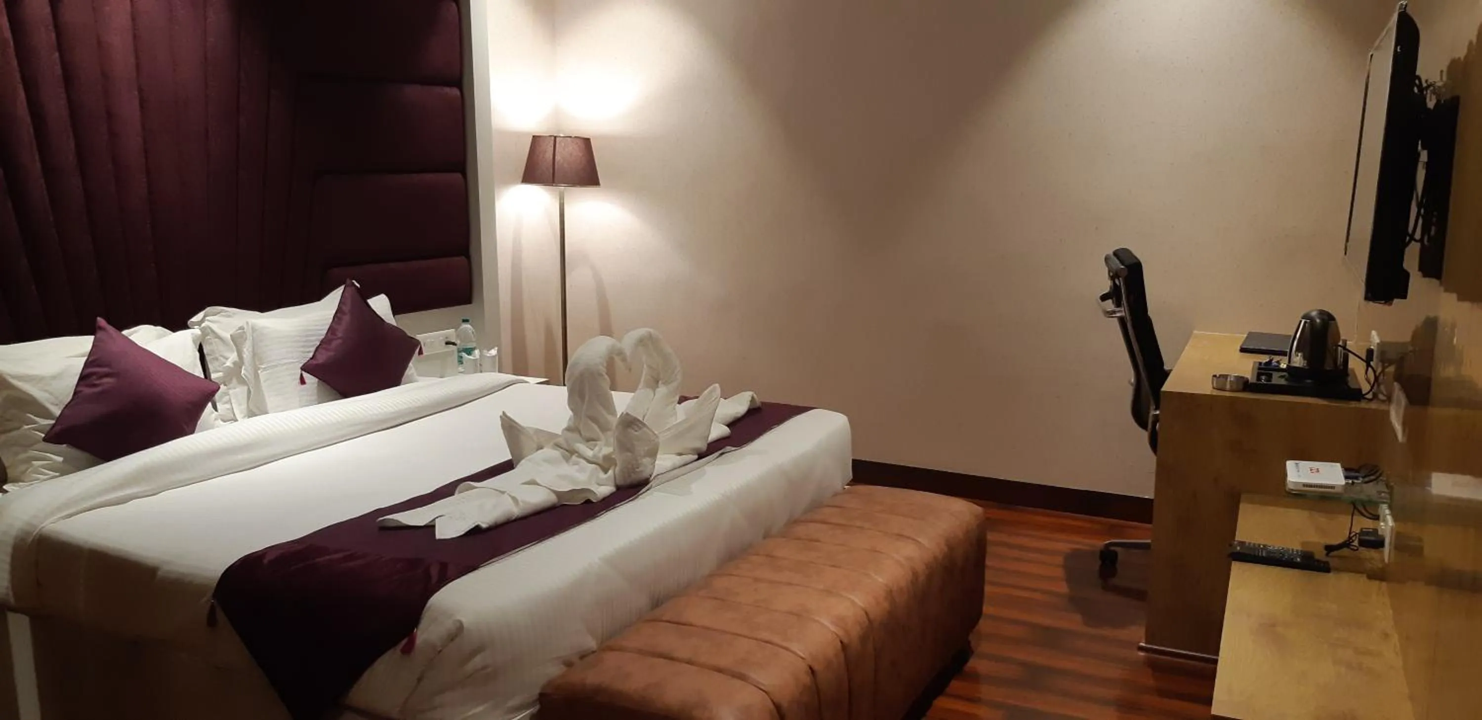 Bed in Grand Geet Hotels