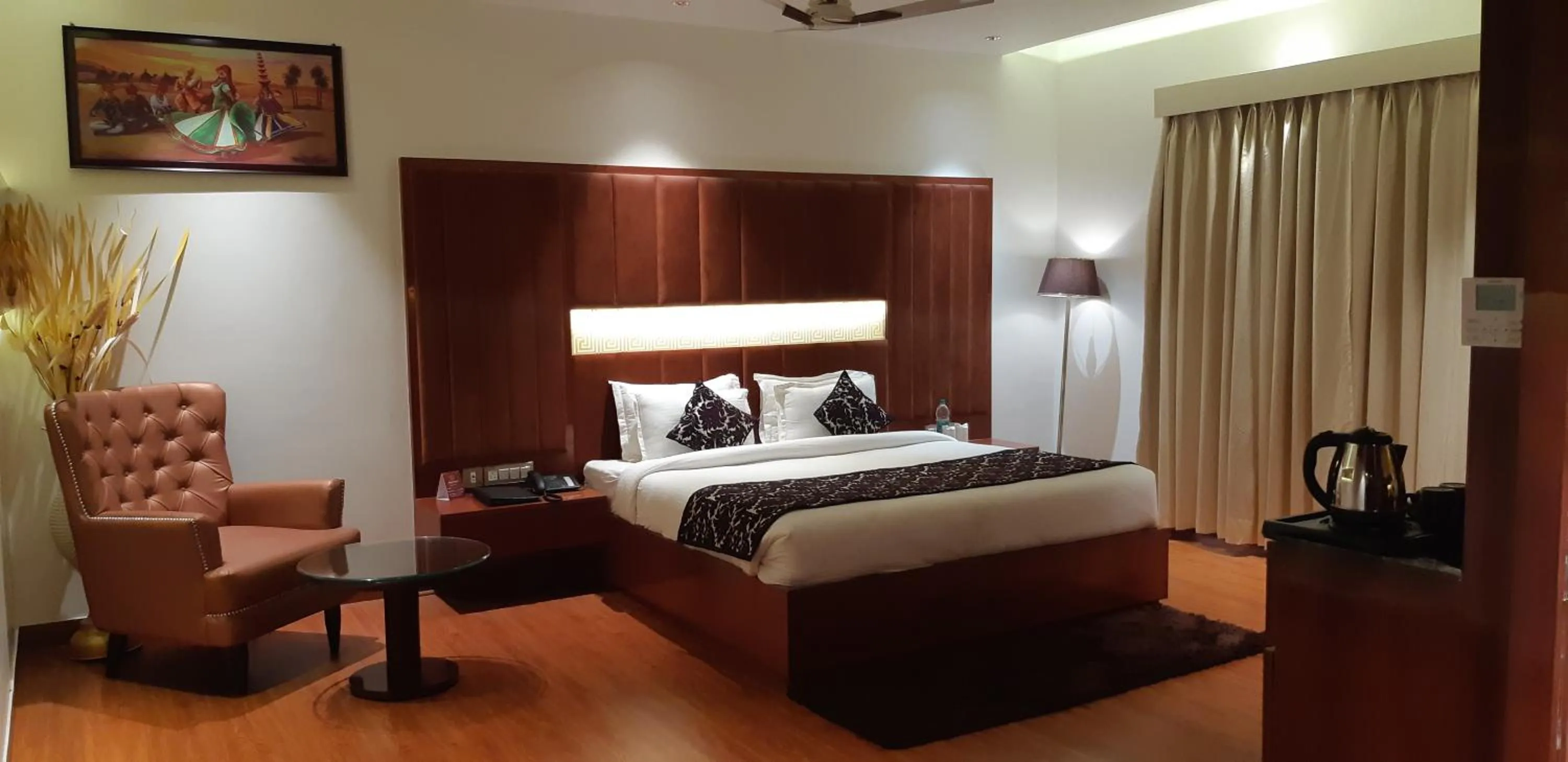 Bed in Grand Geet Hotels