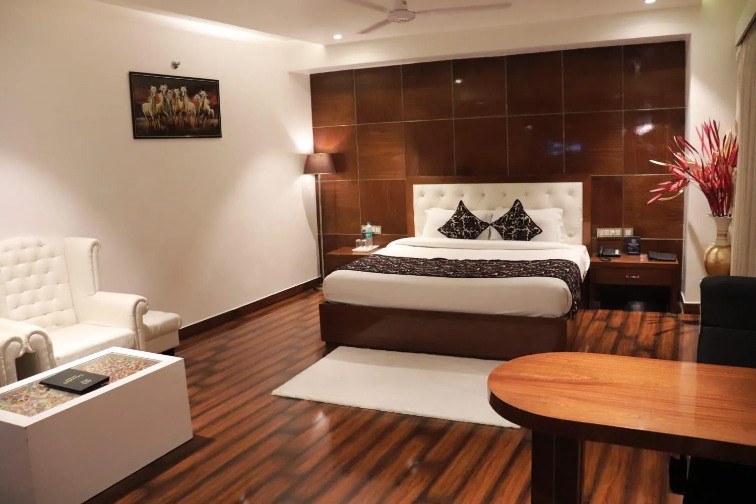 Bed in Grand Geet Hotels