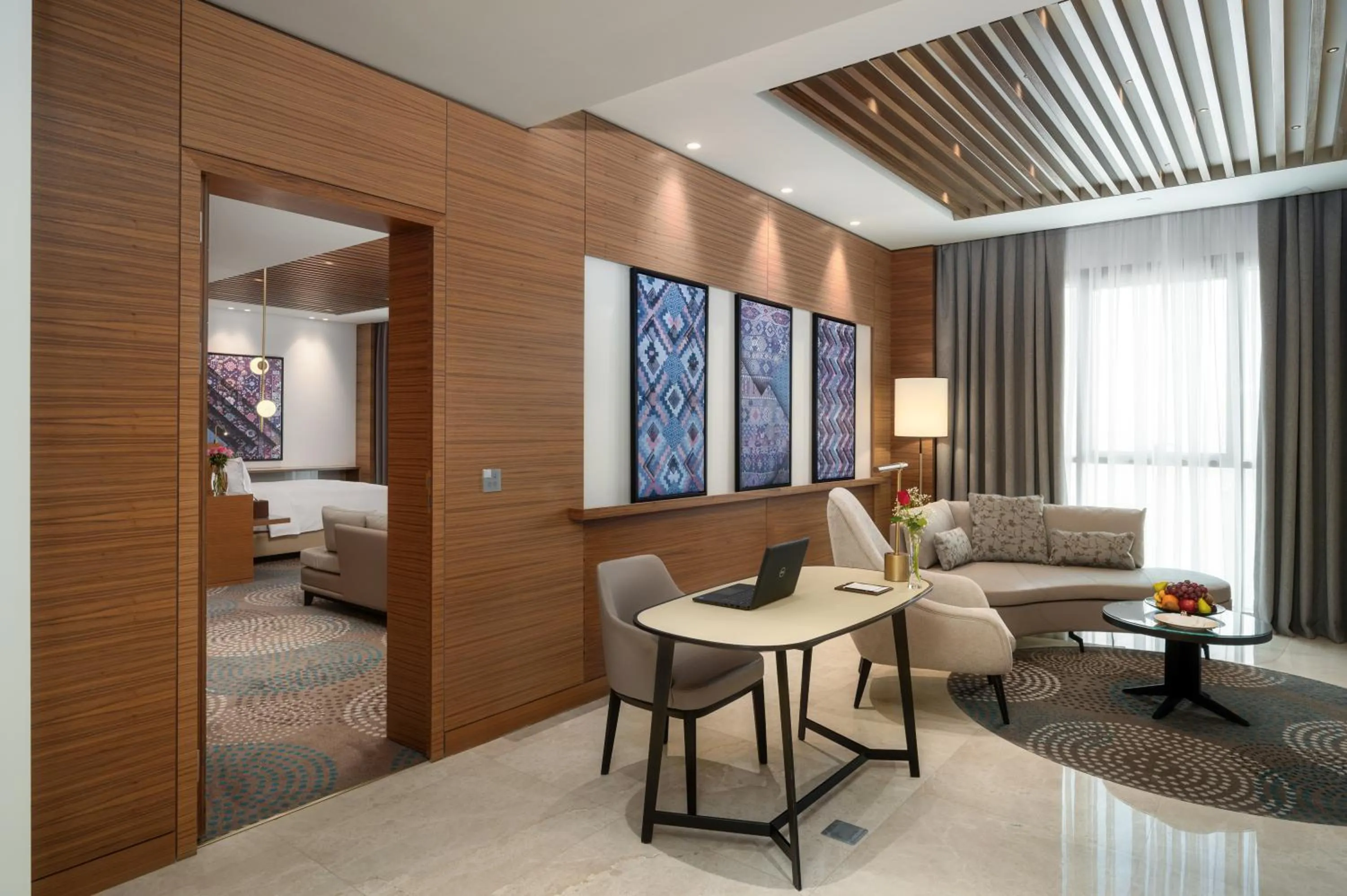 Living room, Bed in Slemani Rotana