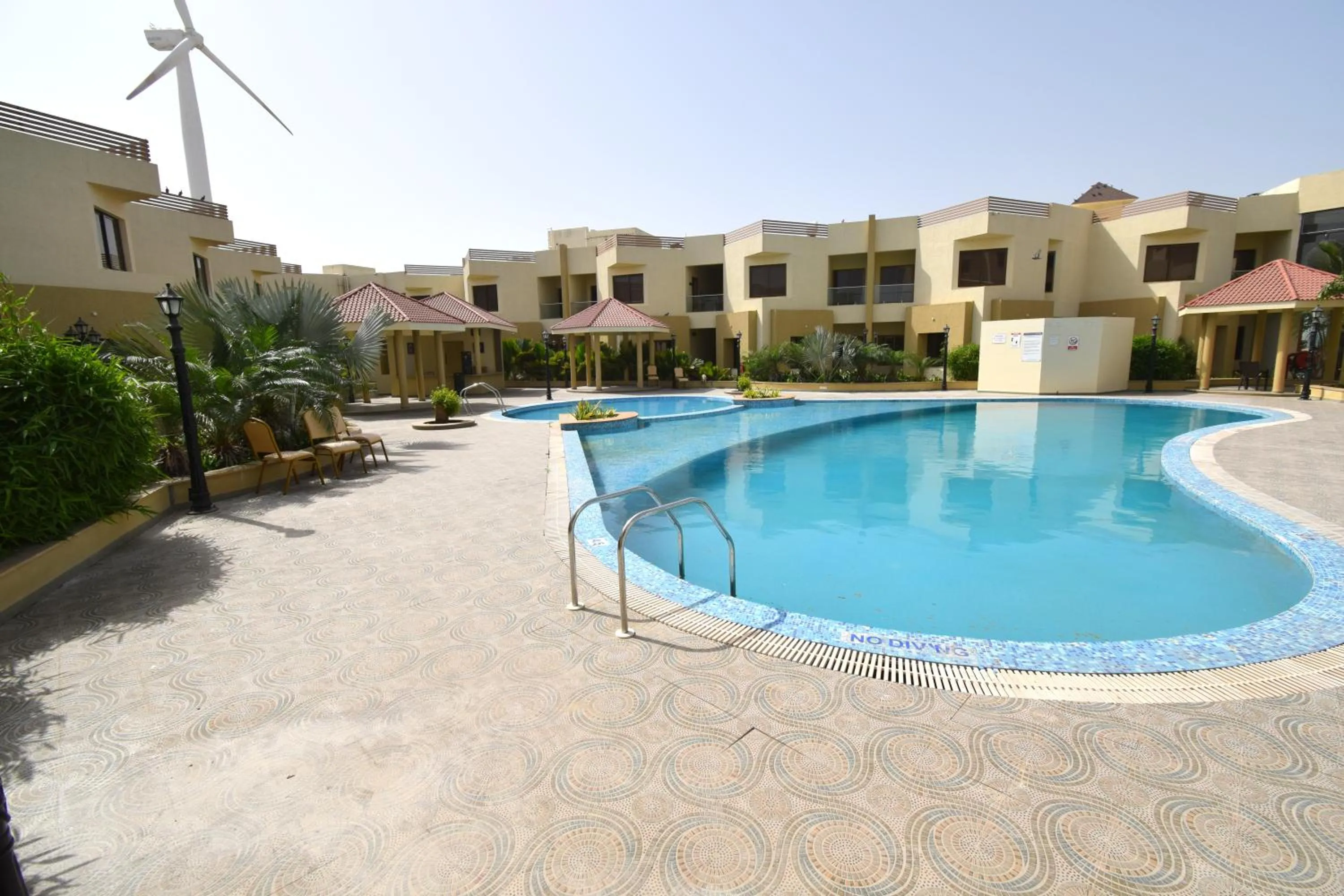 Swimming pool in Bapu's Resort, Dwarka