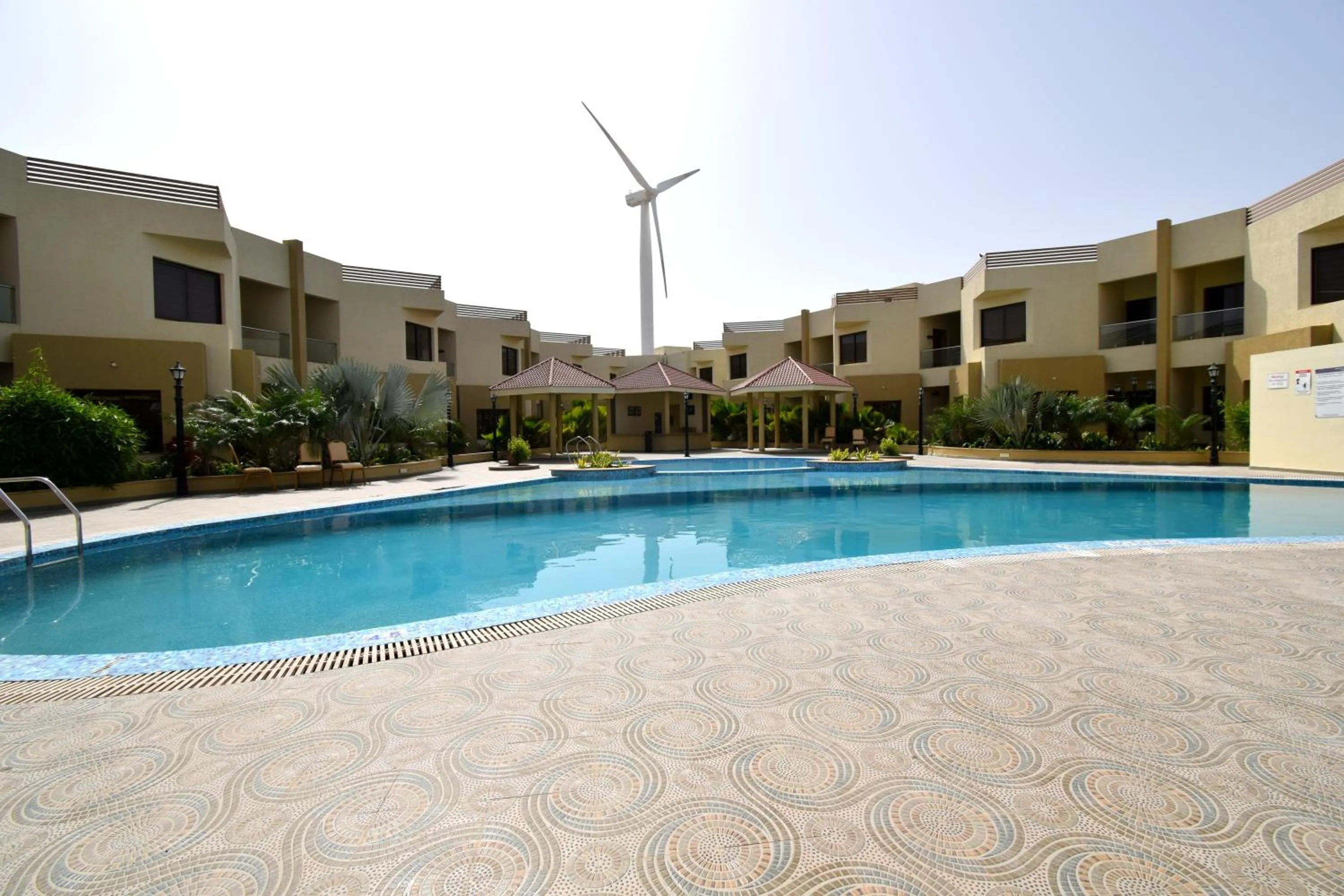Swimming pool in Bapu's Resort, Dwarka