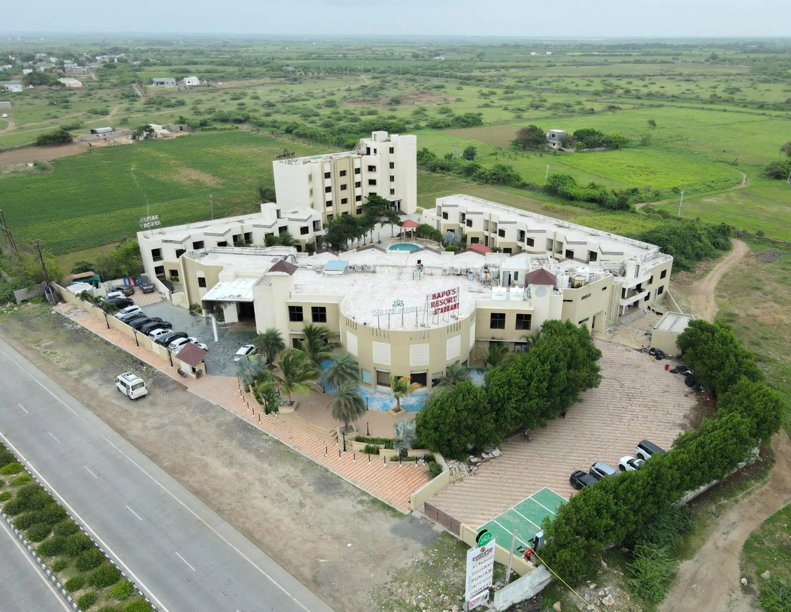 Bird's eye view in Bapu's Resort, Dwarka