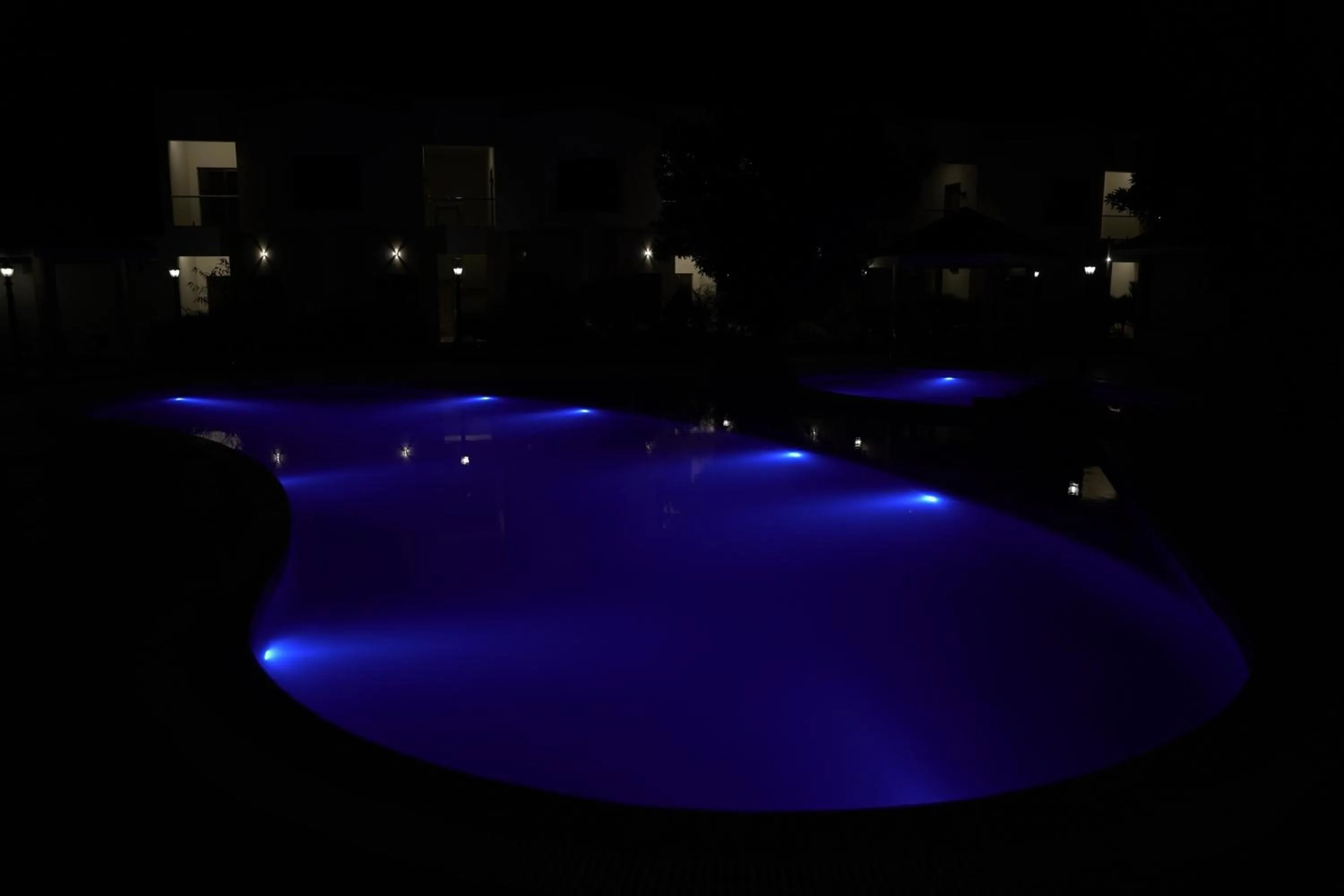 Pool view in Bapu's Resort, Dwarka