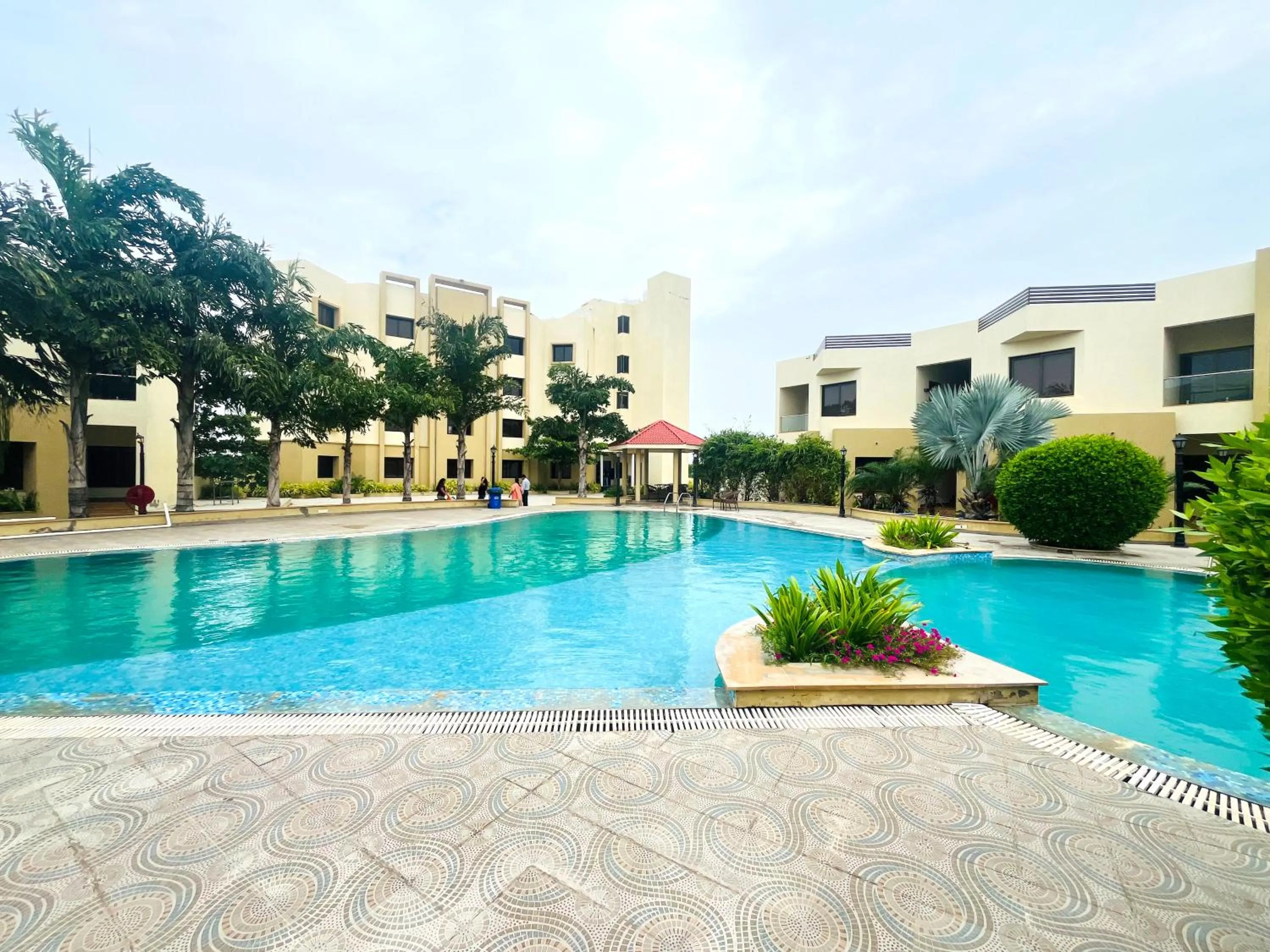 Swimming pool in Bapu's Resort, Dwarka