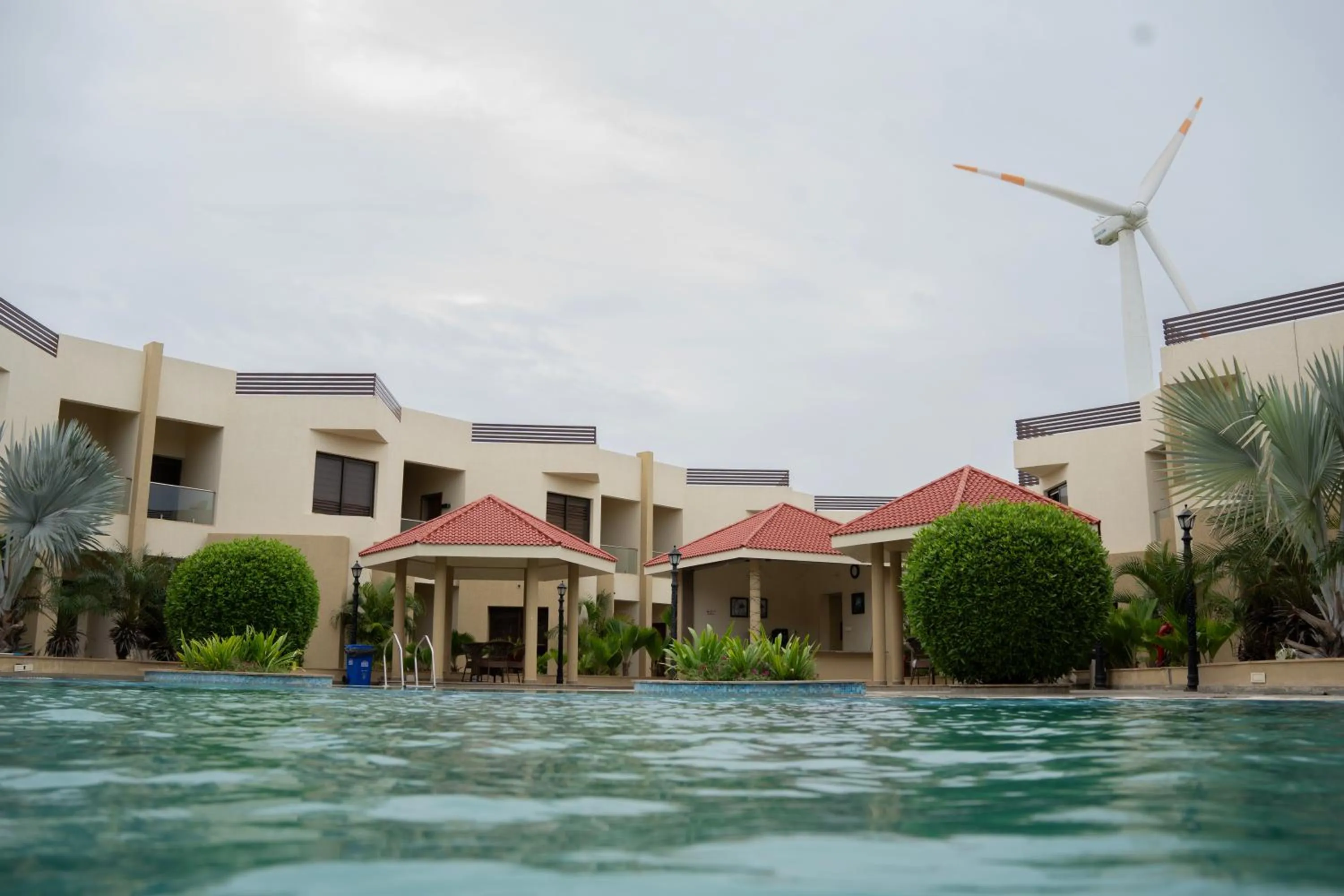 Swimming pool in Bapu's Resort, Dwarka