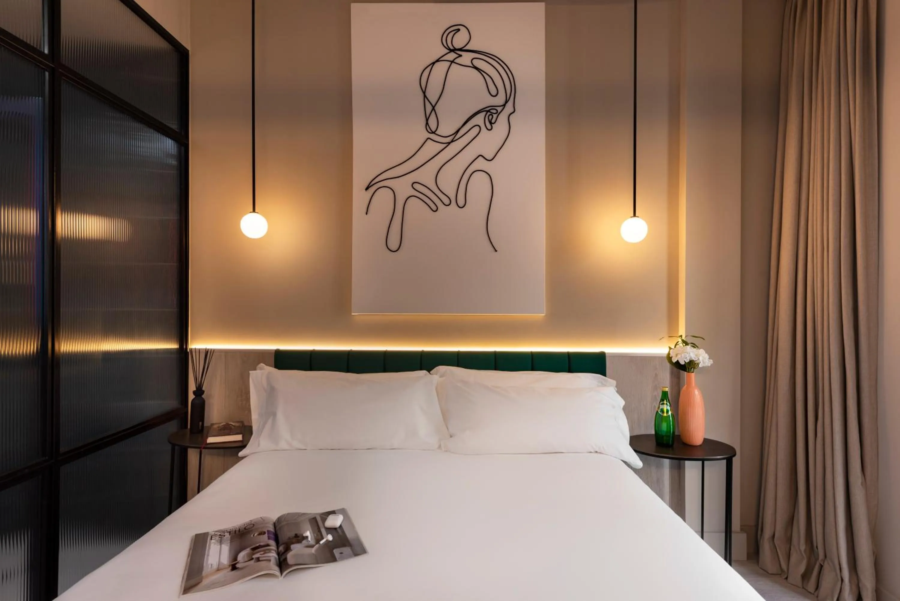 Bed in Coeo Peña Design Apartments