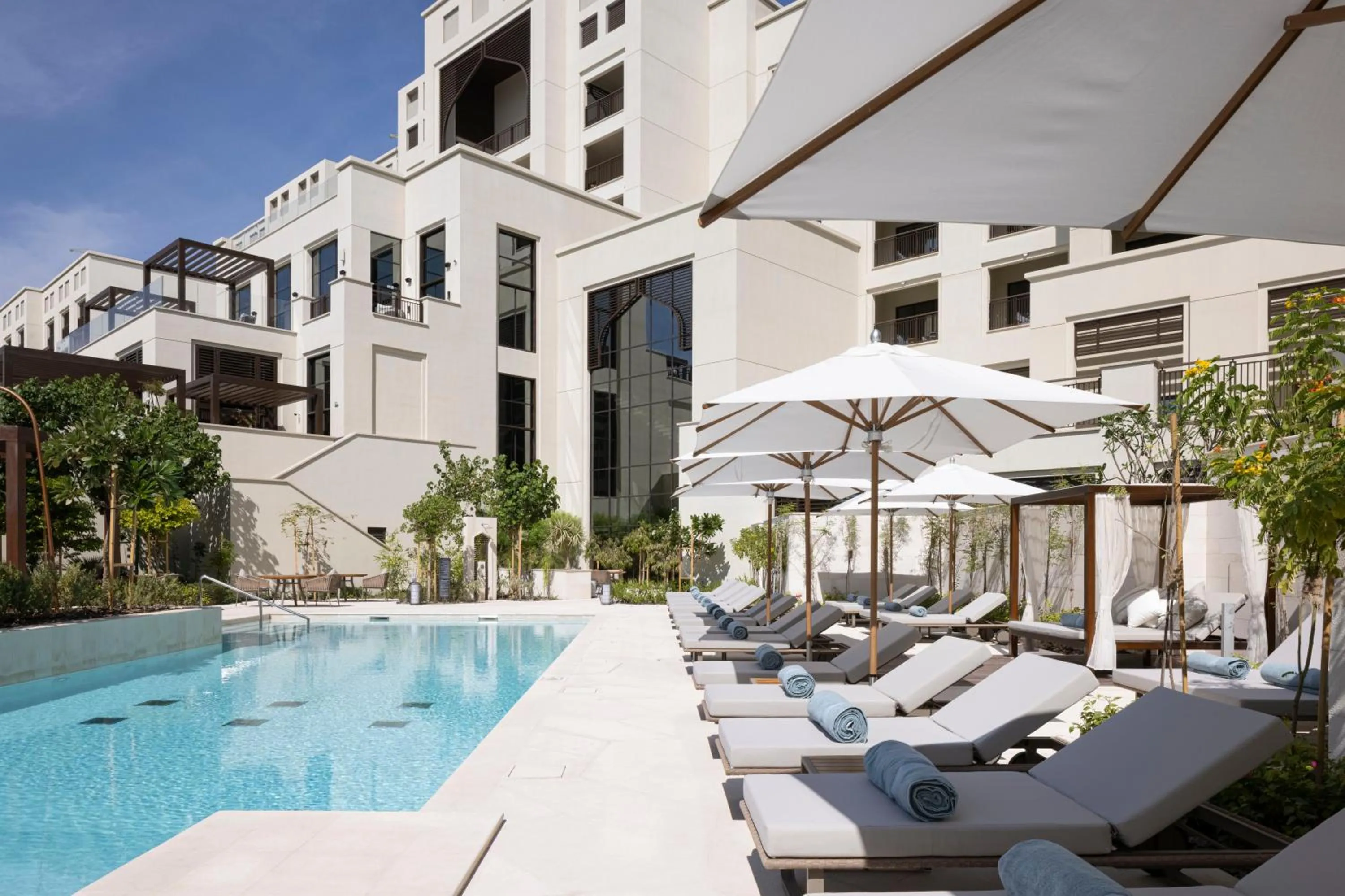 Swimming pool in Jumeirah Gulf of Bahrain