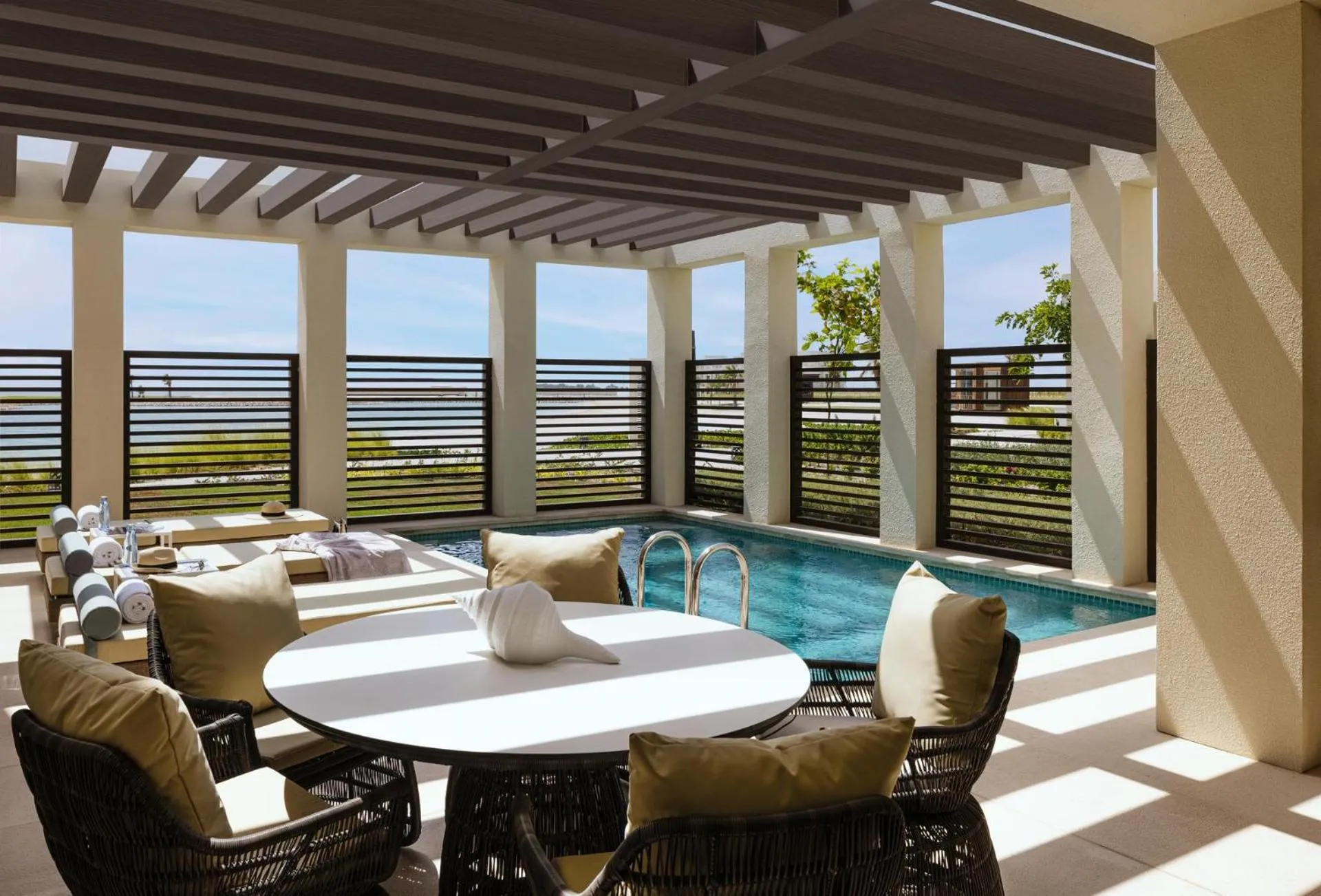 Swimming pool in Jumeirah Gulf of Bahrain