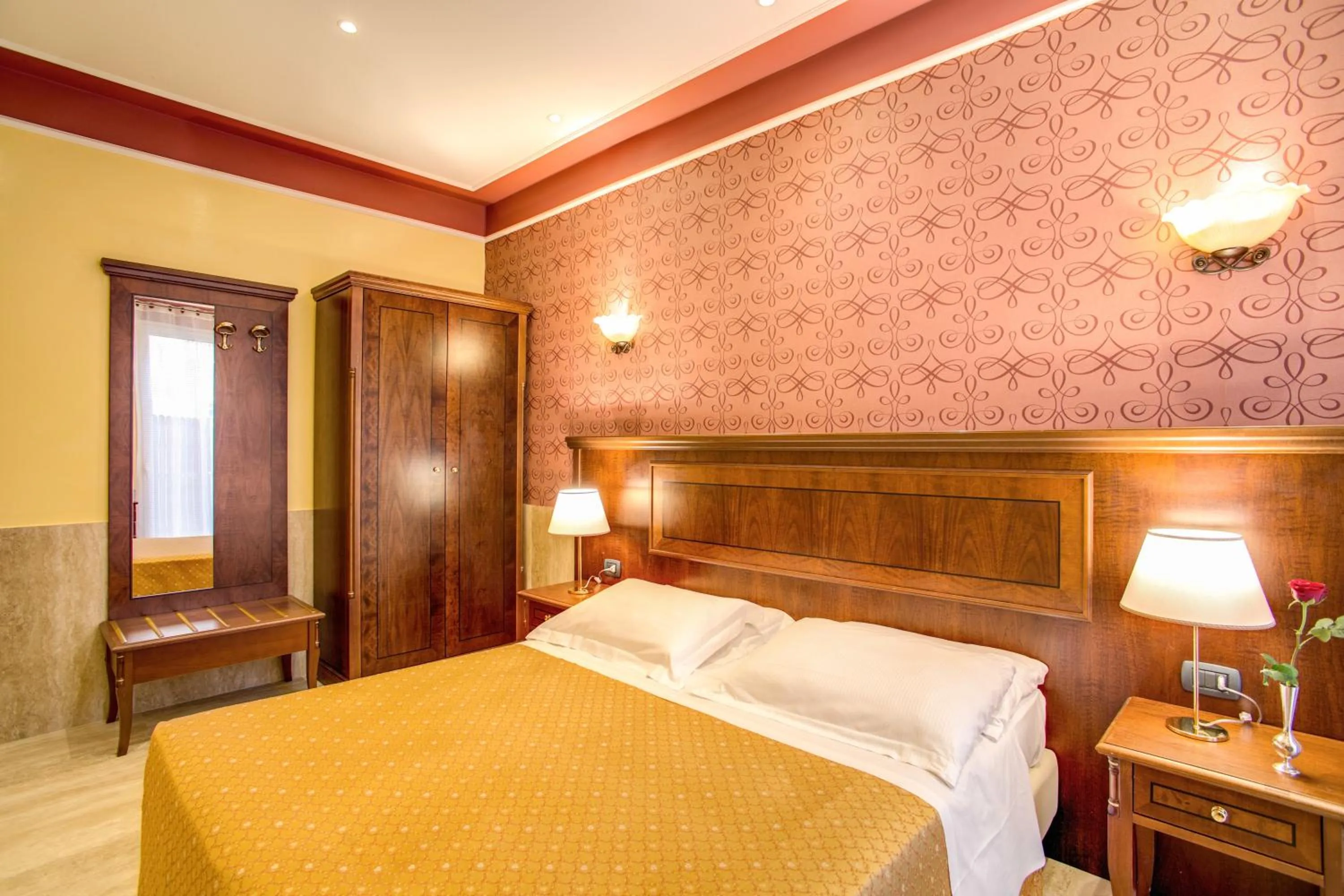 Bed in Hotel Aurelius