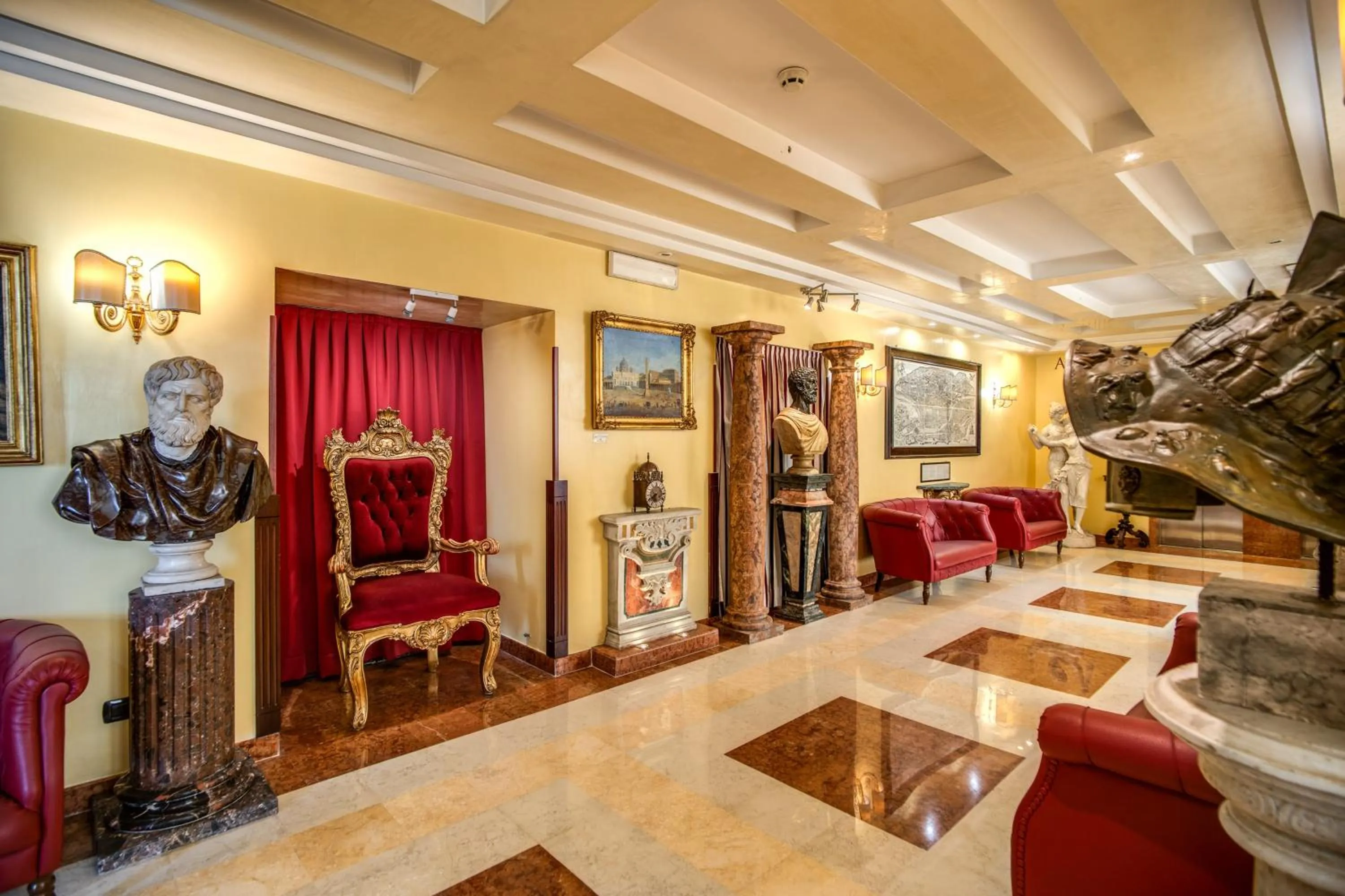 Seating area in Hotel Aurelius