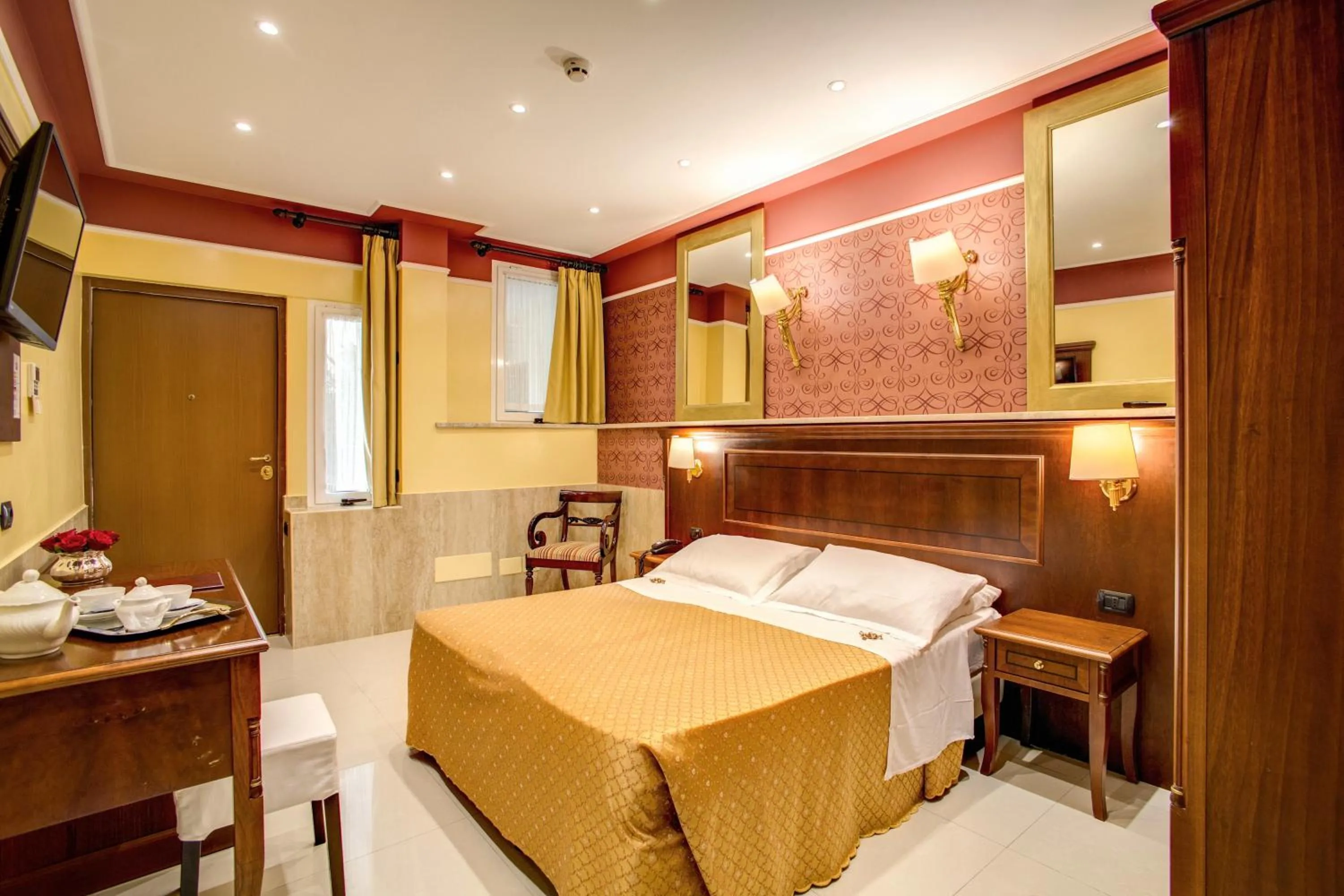 Bed in Hotel Aurelius