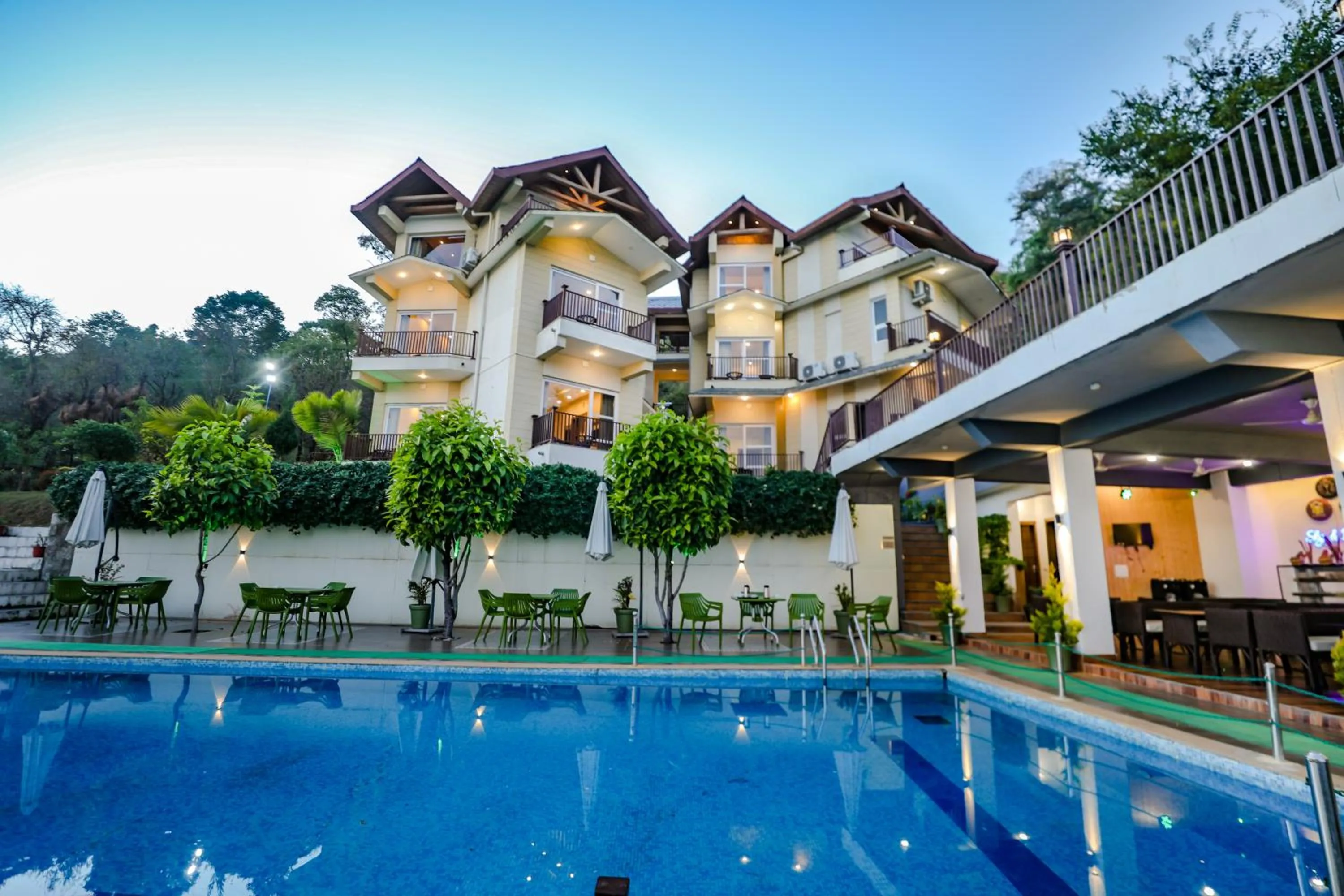 Swimming pool in Regenta Resort Exotica Dharamshala on Hilltop