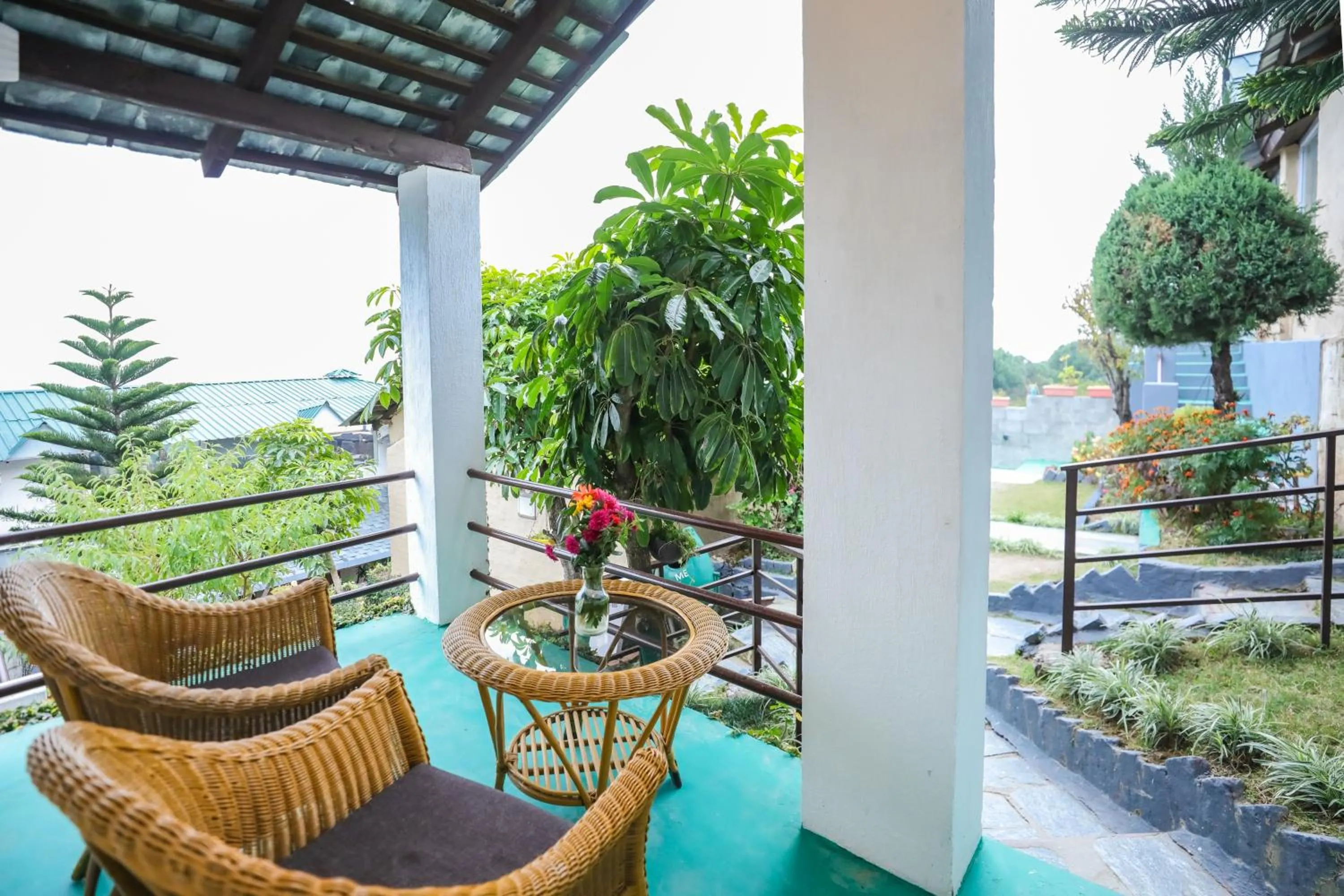 Balcony/Terrace in Regenta Resort Exotica Dharamshala on Hilltop