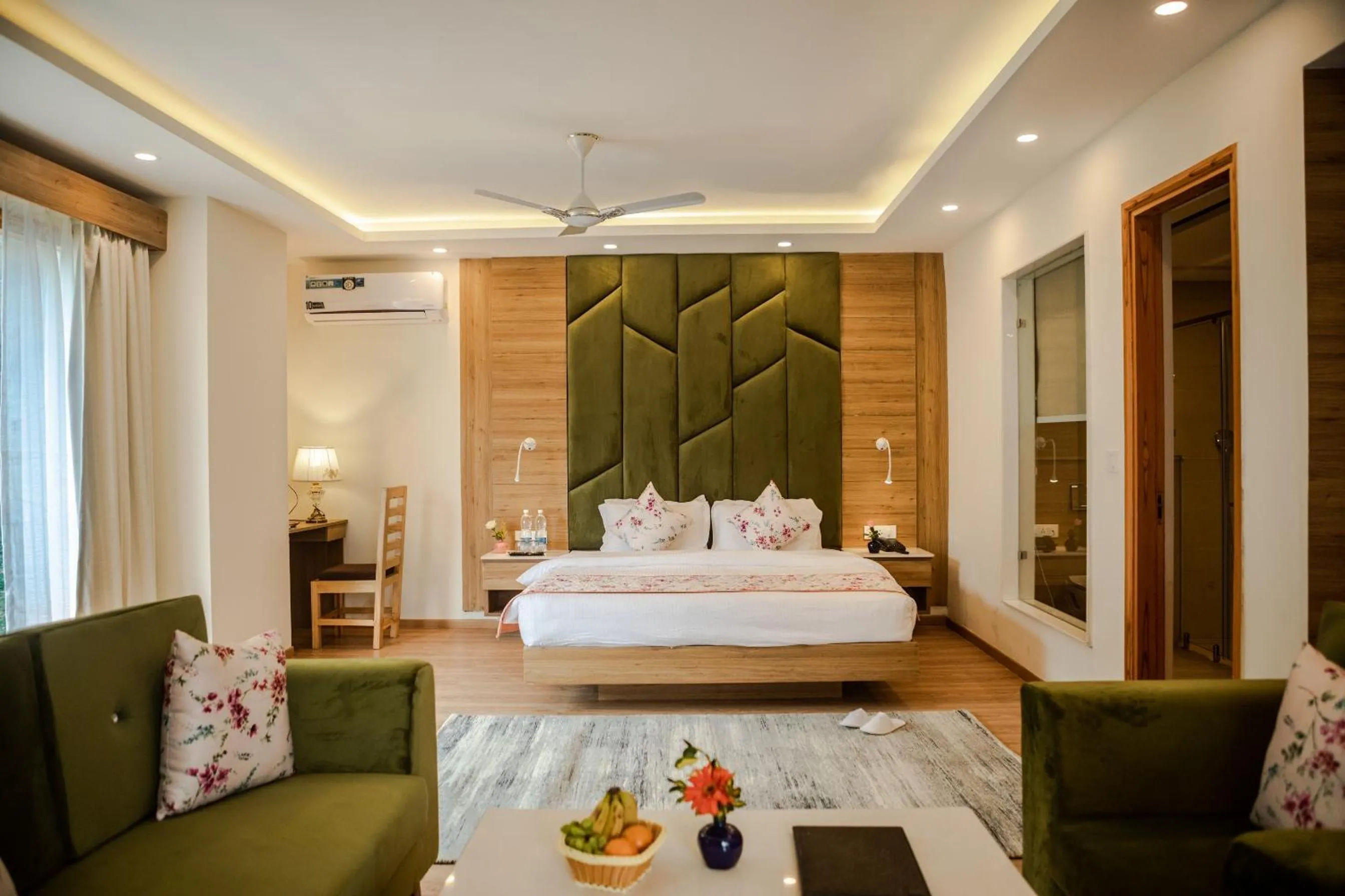 Bed in Anand Vardhan Resorts