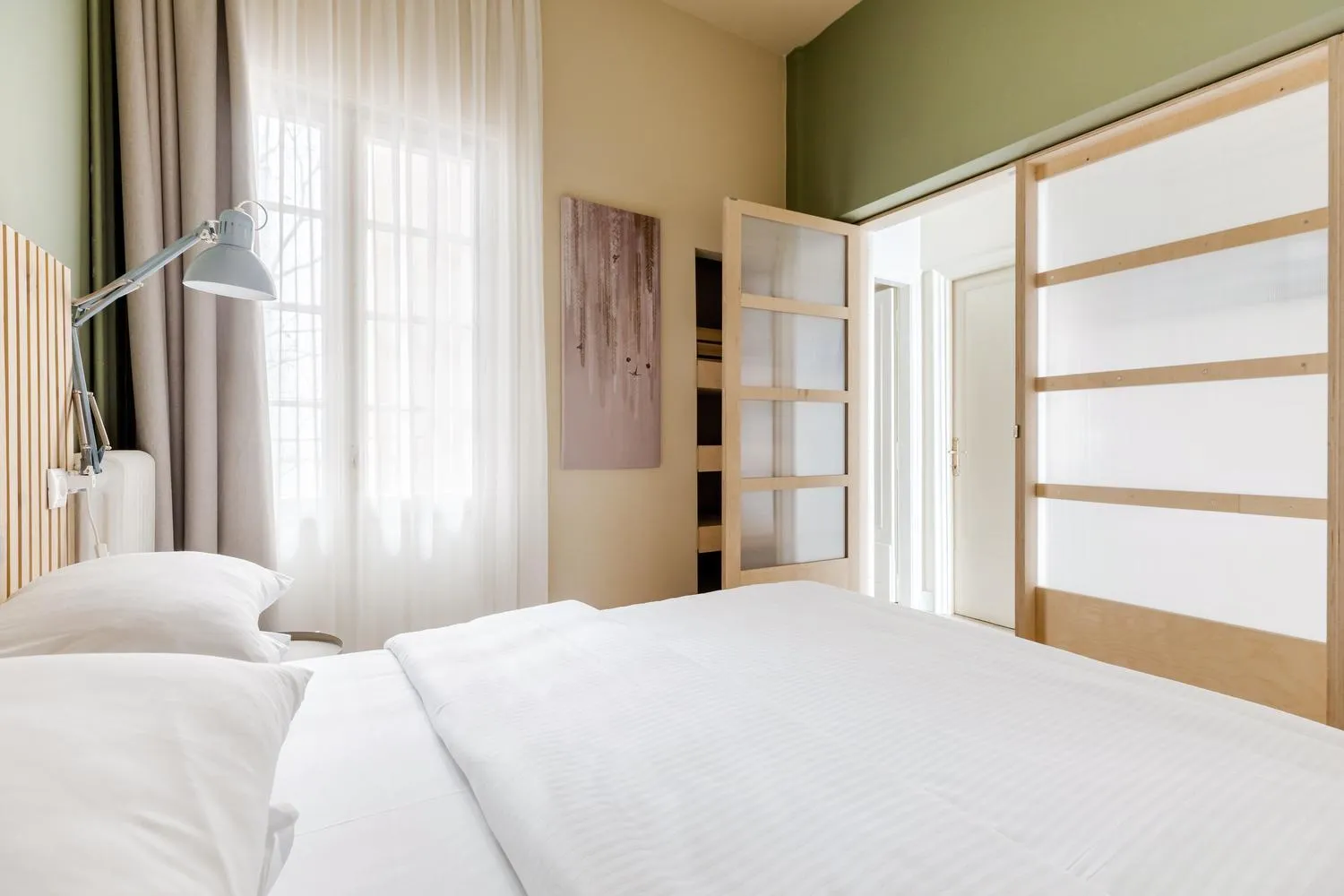 Bedroom, Bed in Infinity & Beyond by halu! - Seafront apartments