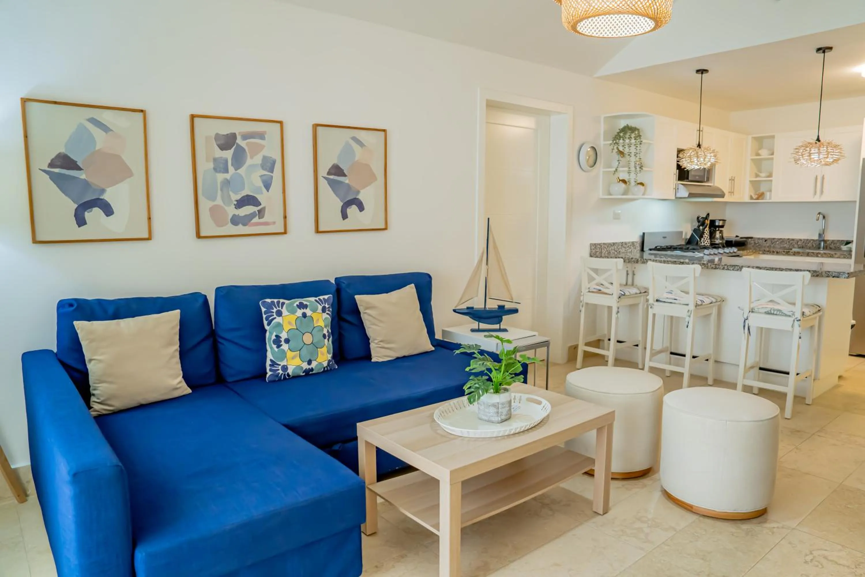 Living room in Xeliter Green One Playa Dorada