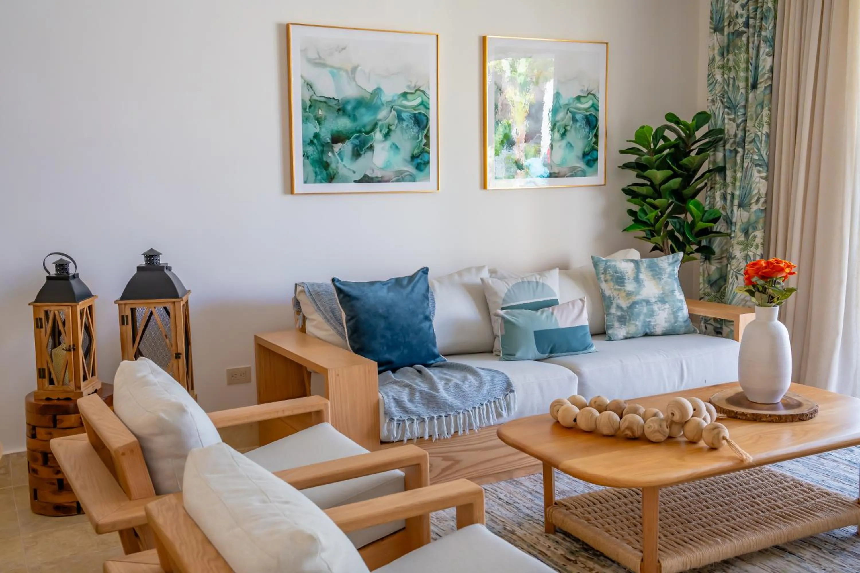 Living room in Xeliter Green One Playa Dorada