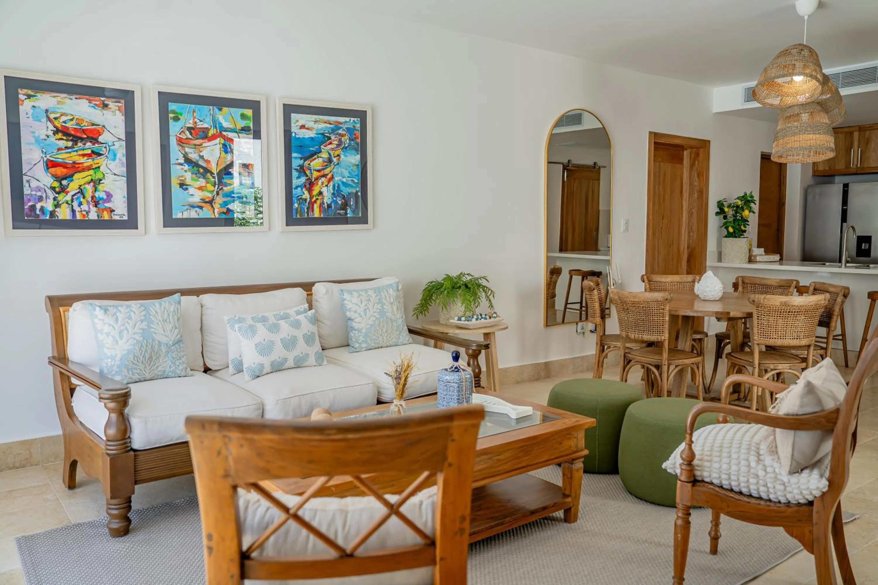 Living room in Xeliter Green One Playa Dorada