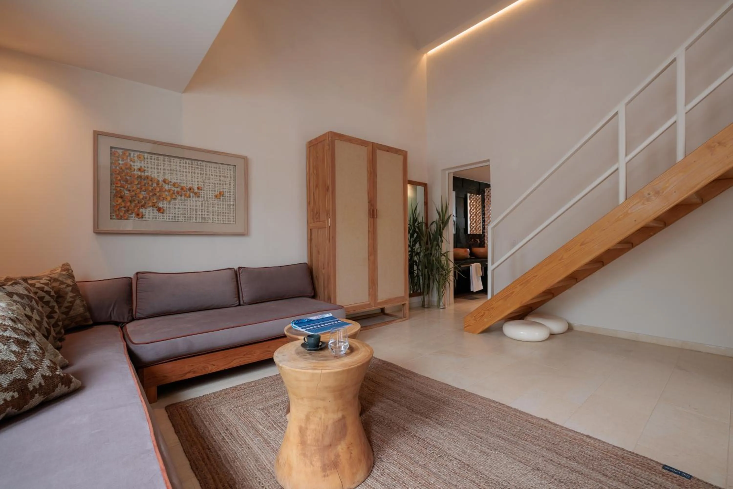 Living room in Asty Mykonos Hotel & Spa - World of One Hotel Group