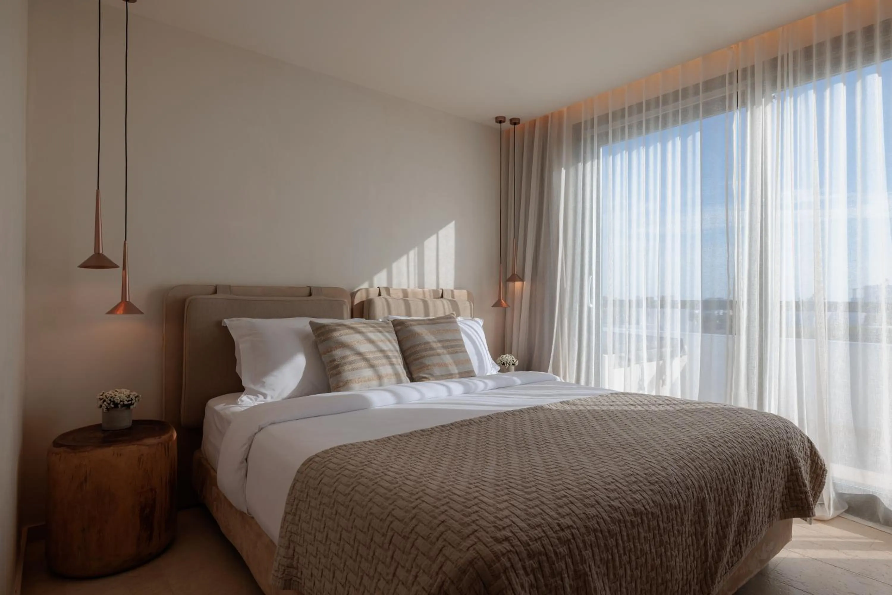 Bed in Asty Mykonos Hotel & Spa - World of One Hotel Group