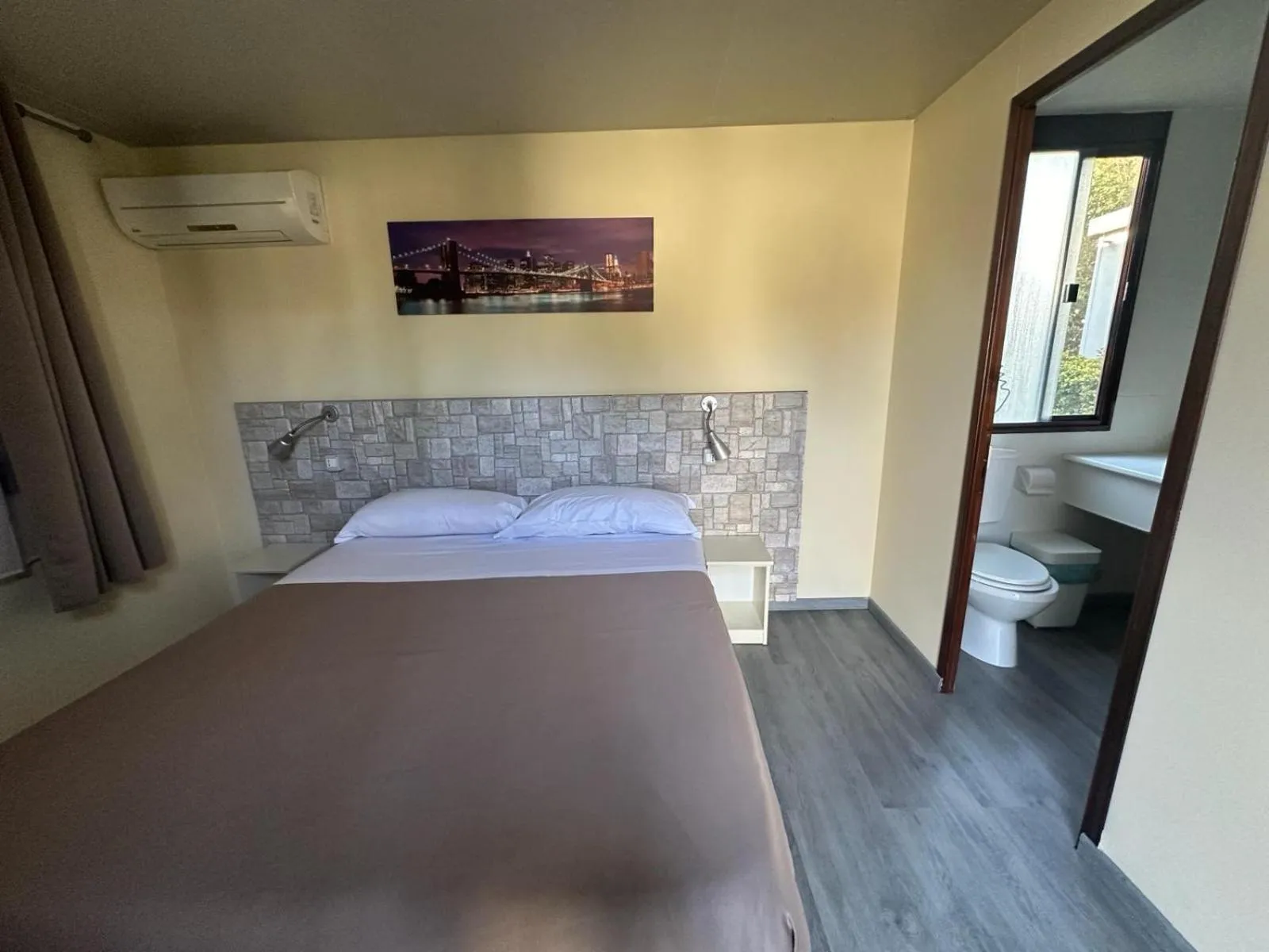 Toilet, Bed in Happy Village & Camping