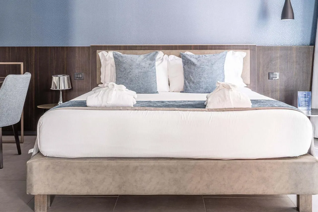 Bed in Hotel Vitruvio