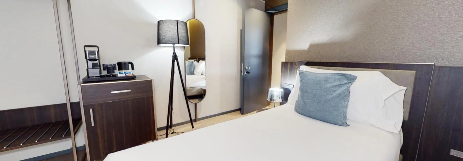 Bed in Hotel Vitruvio