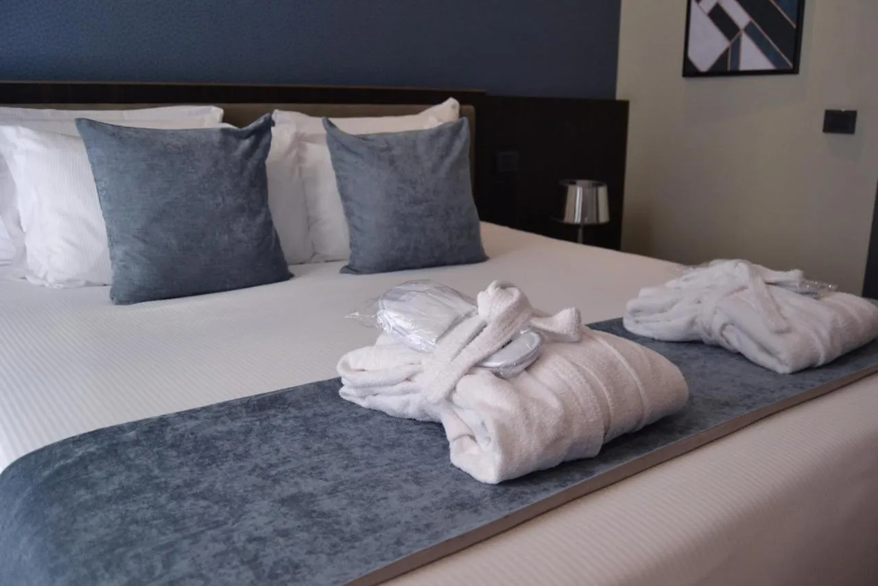 Bed in Hotel Vitruvio