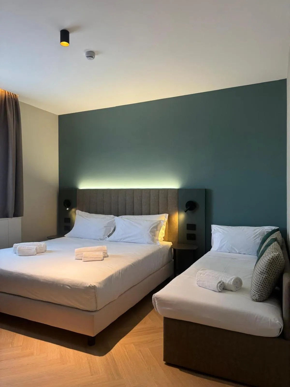 Bed in Hotel Vitruvio