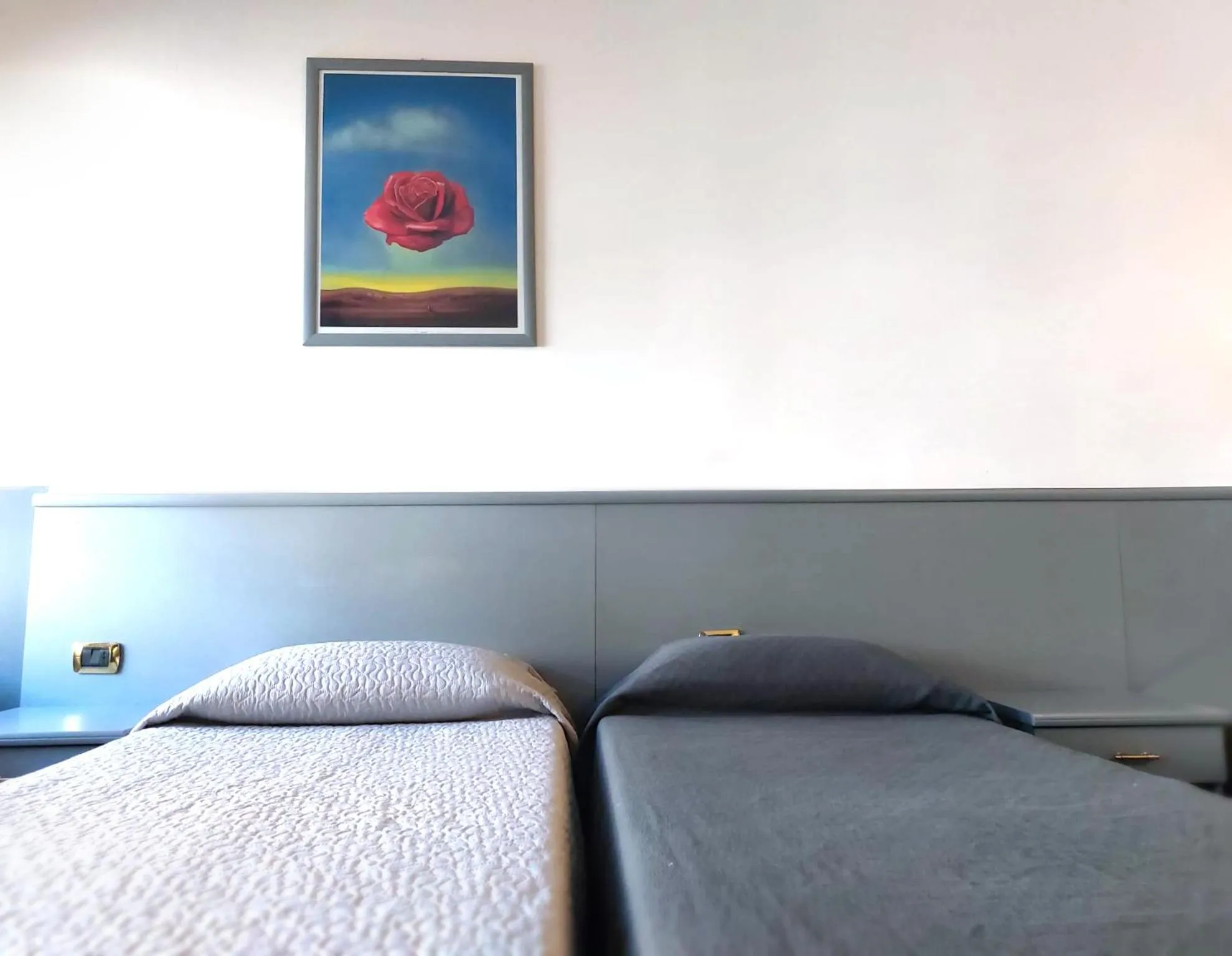 Bed in Hotel Vitruvio