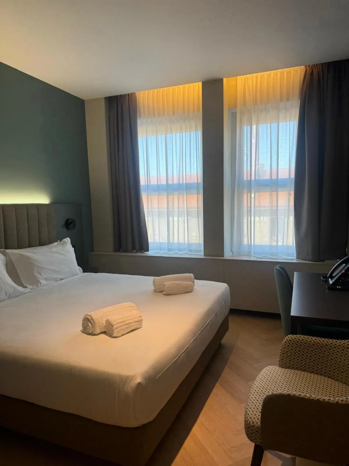 Bed in Hotel Vitruvio