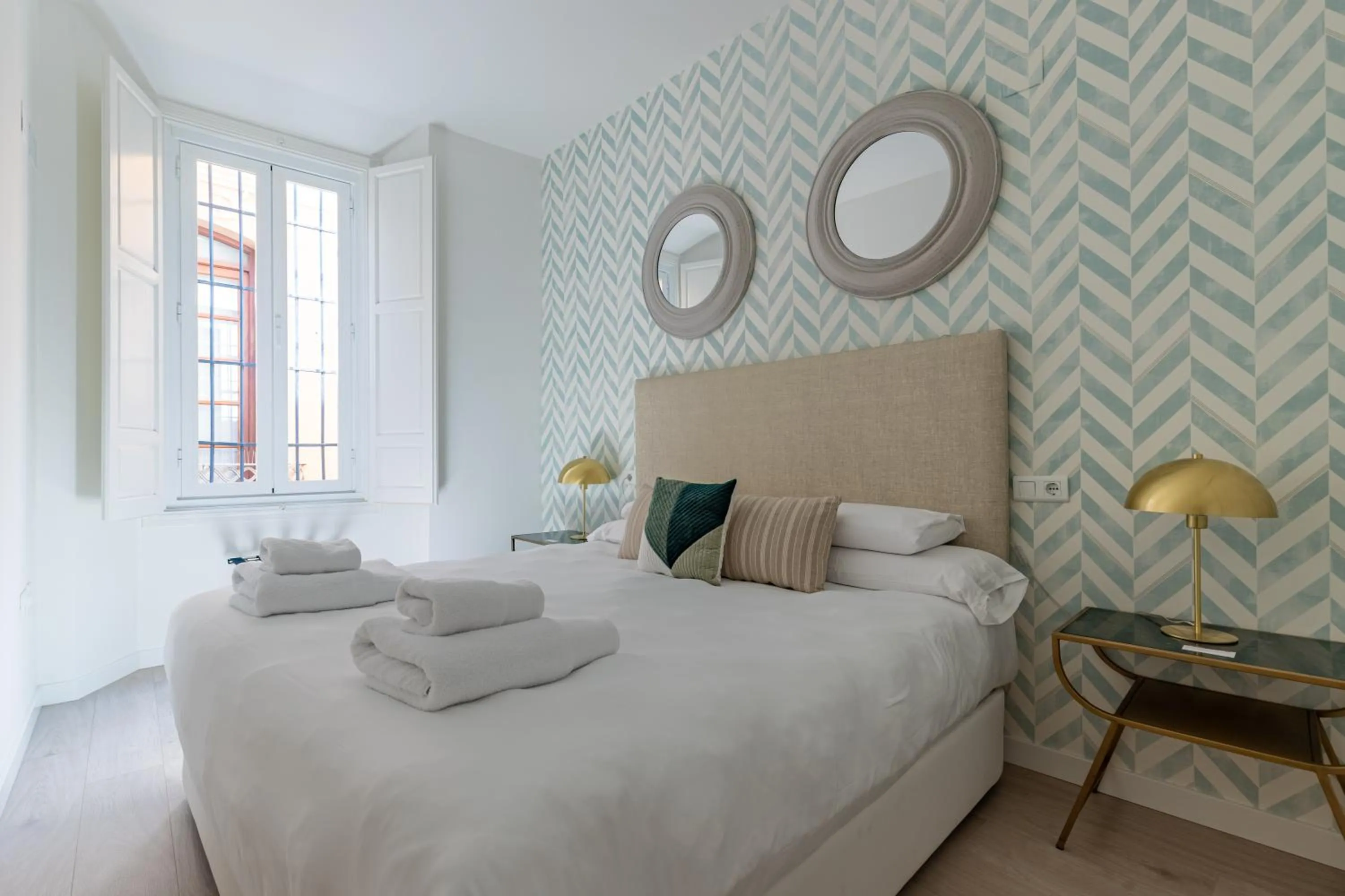 Bedroom, Bed in Thyssen Boutique Apartments by Caleta Homes